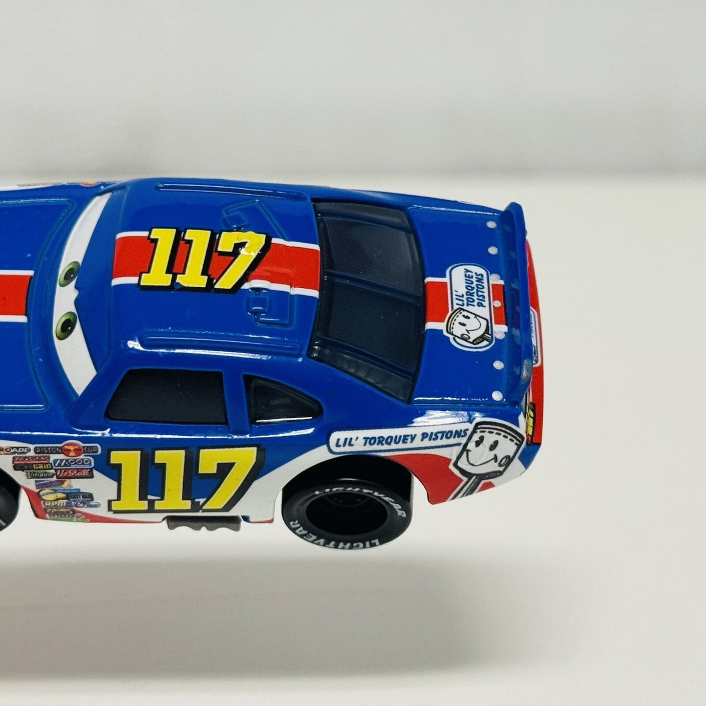 Disney Pixar Cars - LIL TORQUEY PISTONS Black Wheels FACTORY CUSTOM BACKDOOR