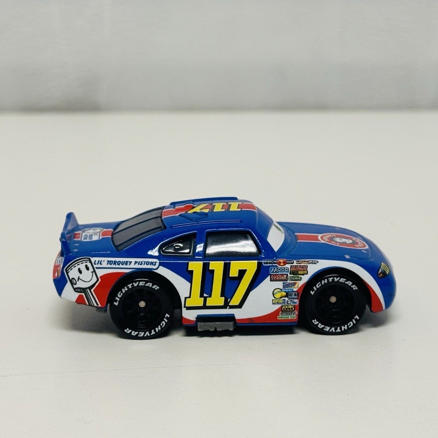 Disney Pixar Cars - LIL TORQUEY PISTONS Black Wheels FACTORY CUSTOM BACKDOOR