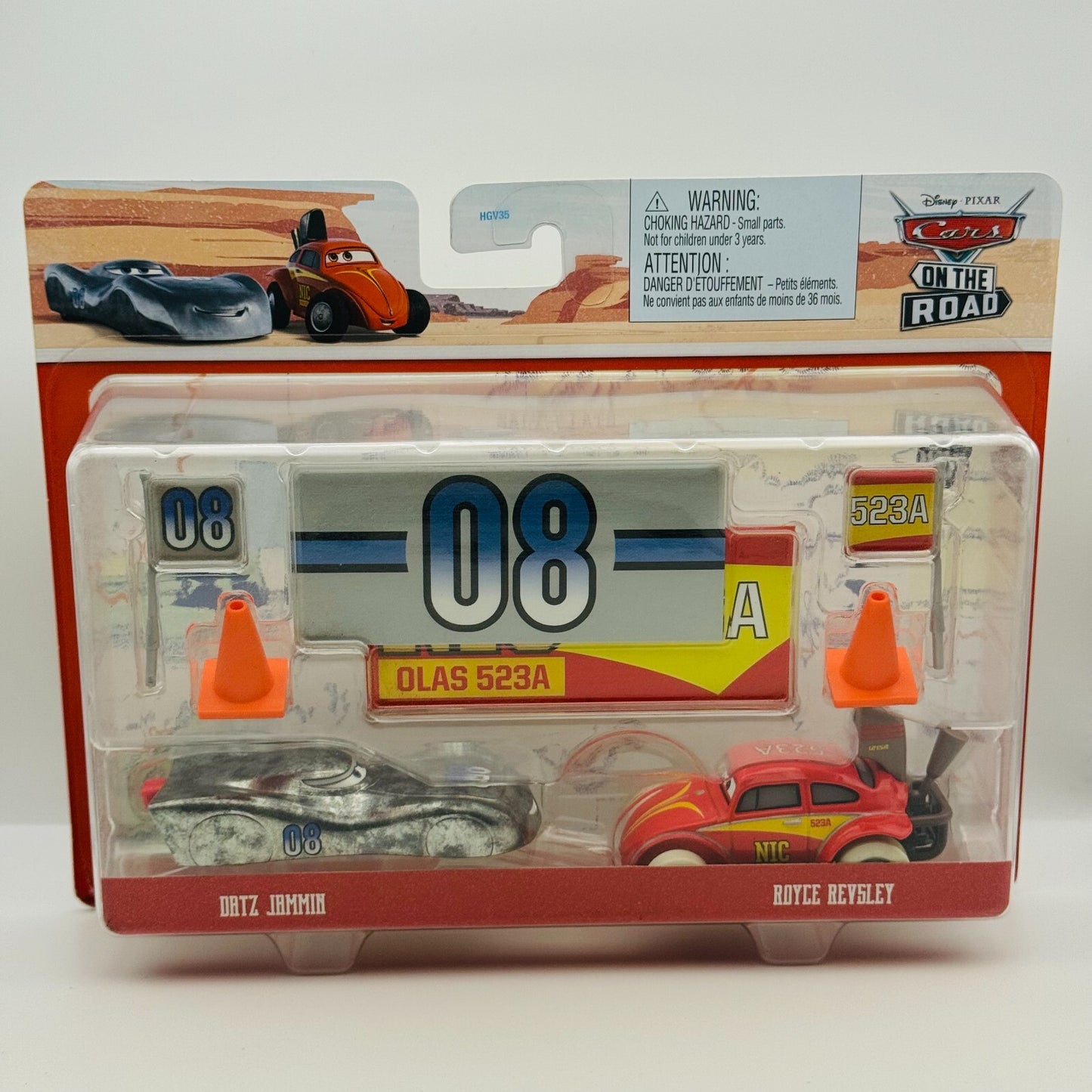 Disney Pixar Cars - ACCESSORY DATZ JAMMIN & ROYCE REVSLEY - 1:55 Diecast