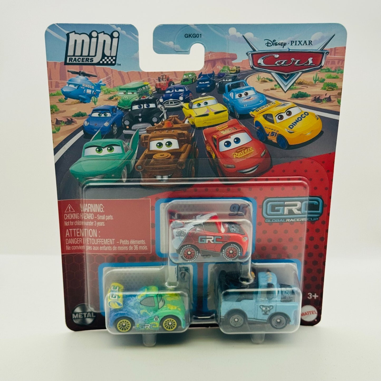 Disney Pixar Cars - Mini Racers GRC MCQUEEN, GRC MATER, GRC CARLA - Diecast