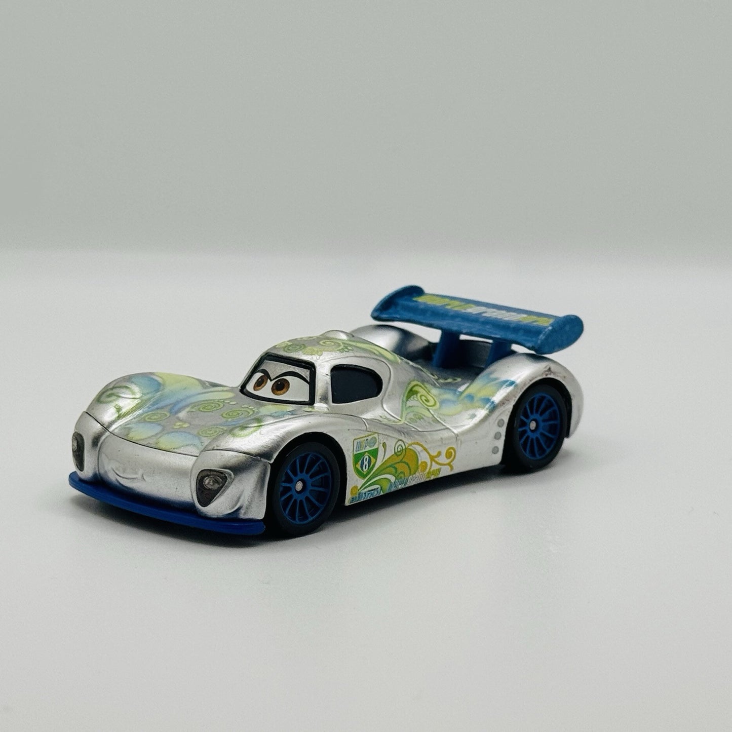 Disney Pixar Cars - Silver Carla Segmented Mouthplate Eyeplate PROTOTYPE 2011