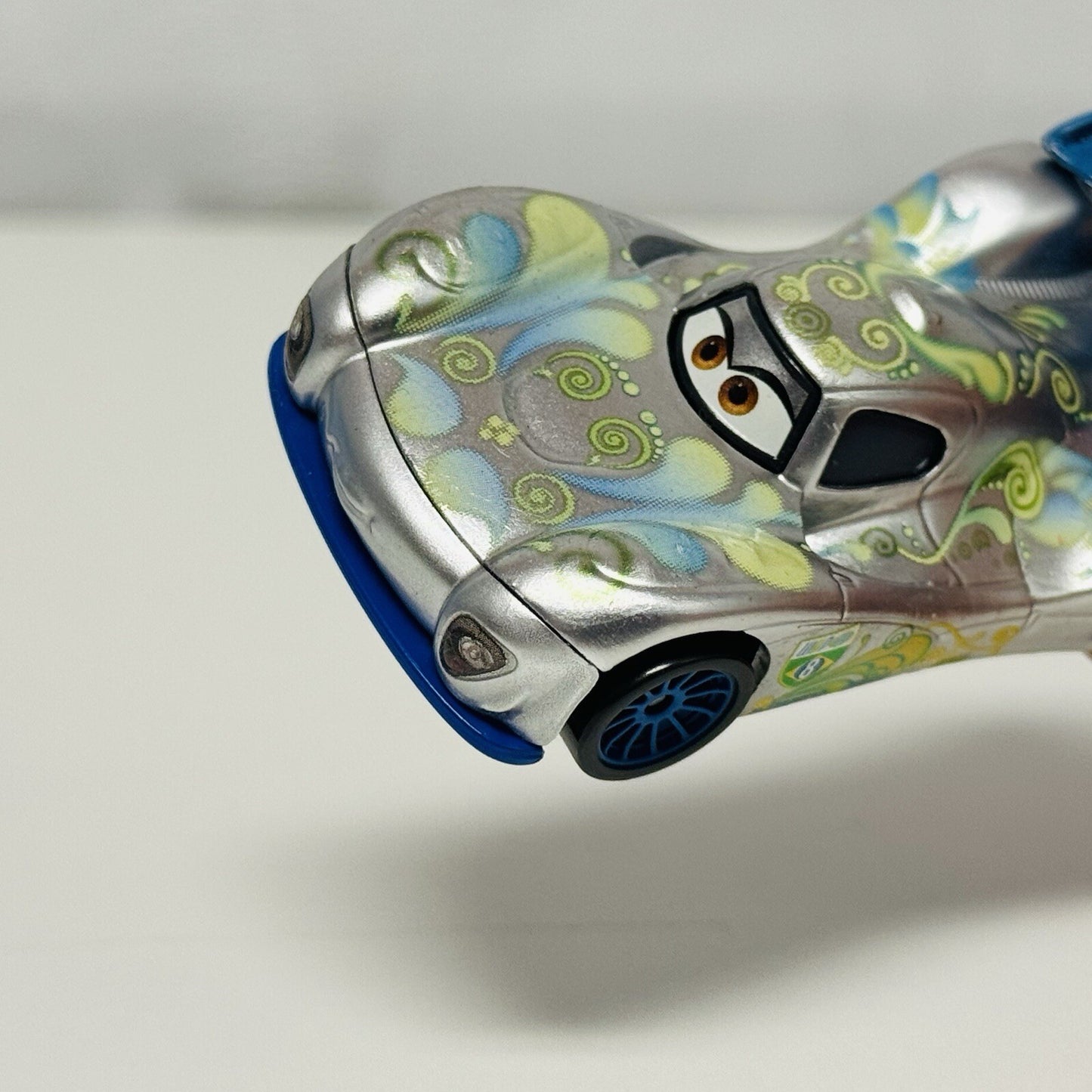 Disney Pixar Cars - Silver Carla Segmented Mouthplate Eyeplate PROTOTYPE 2011