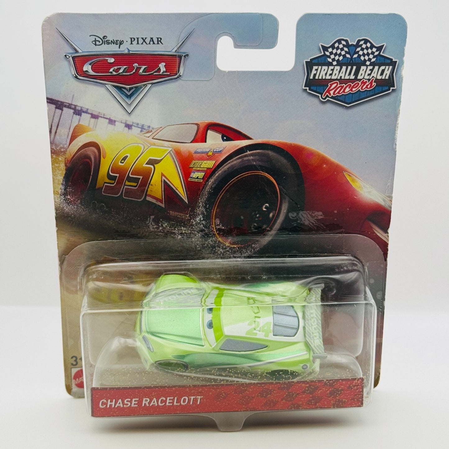 Disney Pixar Cars - FIREBALL BEACH RACERS CHASE RACELOTT - 1:55 Diecast