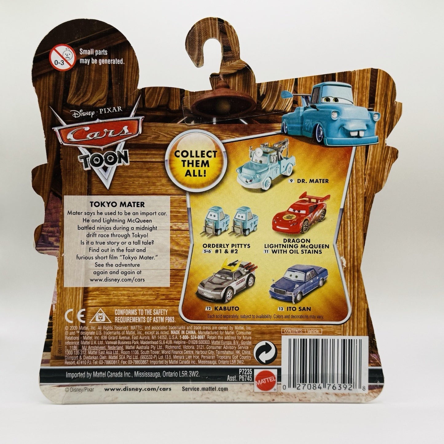 Disney Pixar Cars TOON - KABUTO TOKYO MATER 2010 - 1:55 Diecast