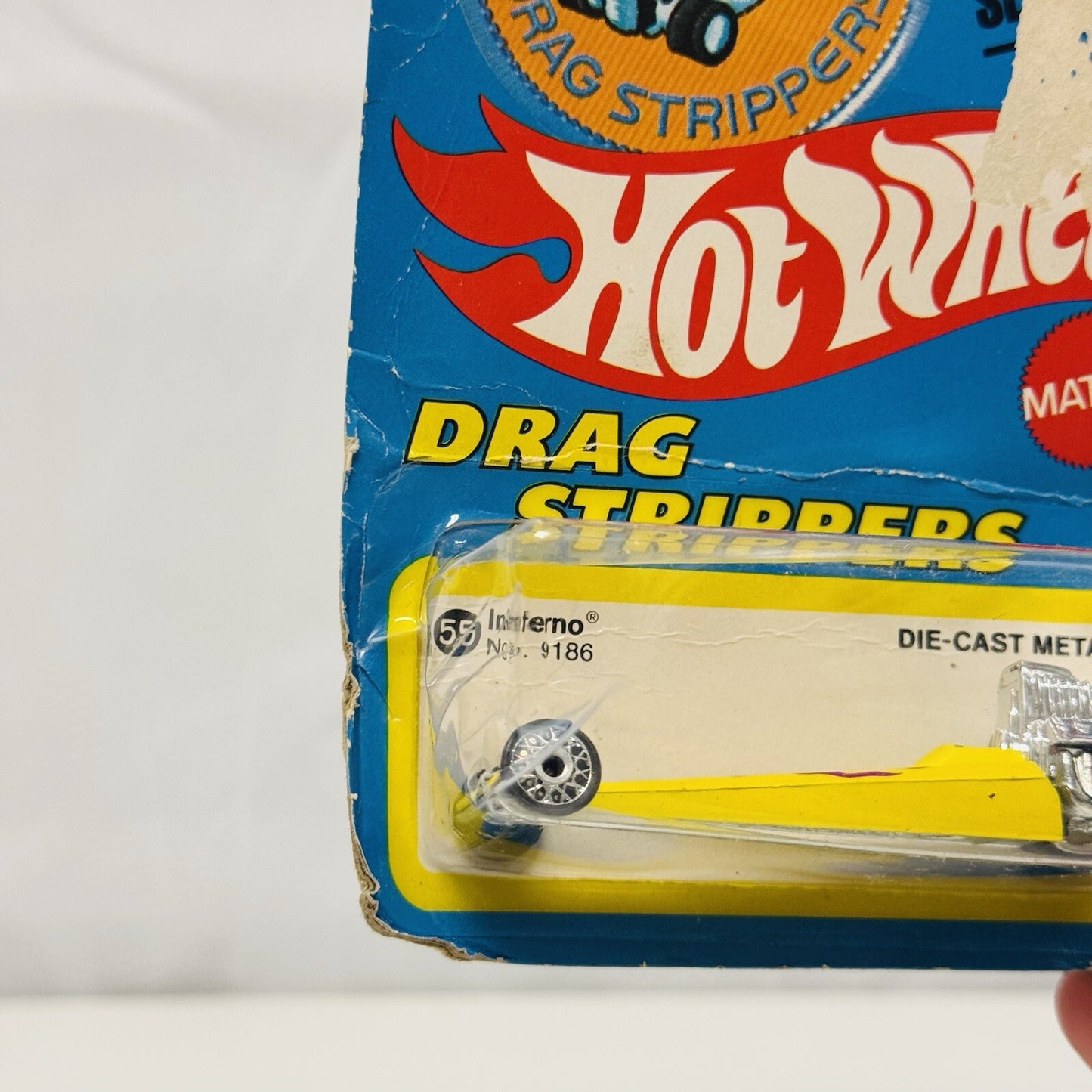 Hot Wheels - DRAG STRIPPERS INFERNO NO. 9186 PATCH CARD 1977 1:64 Scale Diecast