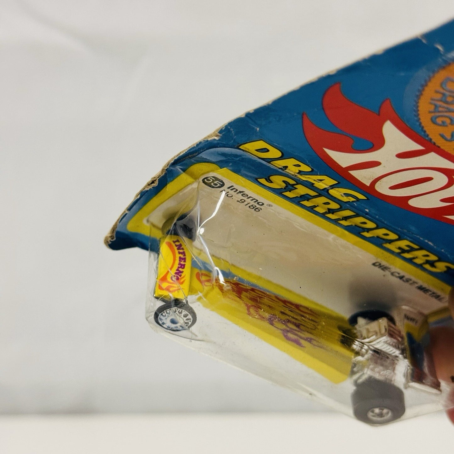 Hot Wheels - DRAG STRIPPERS INFERNO NO. 9186 PATCH CARD 1977 1:64 Scale Diecast