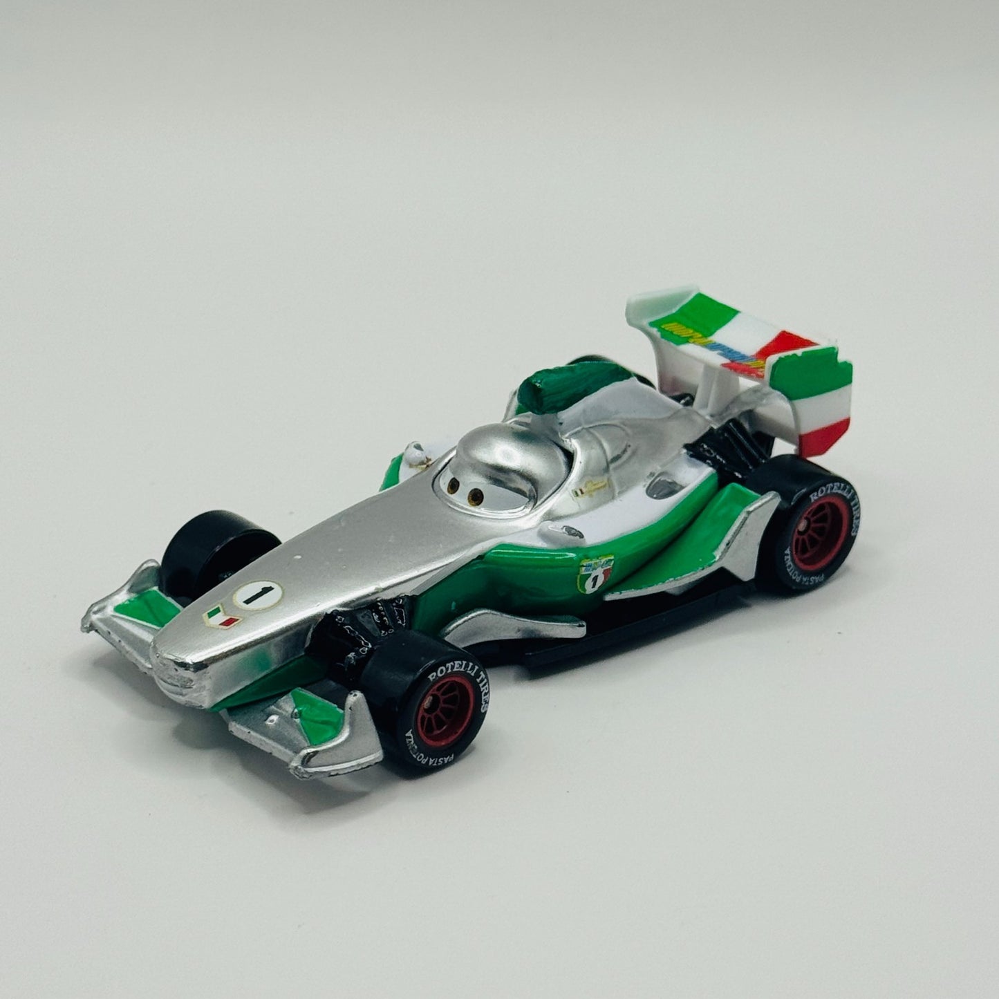 Disney Pixar Cars - METALLIC SILVER FRANCESCO BERNOULLI - 1:55 Diecast