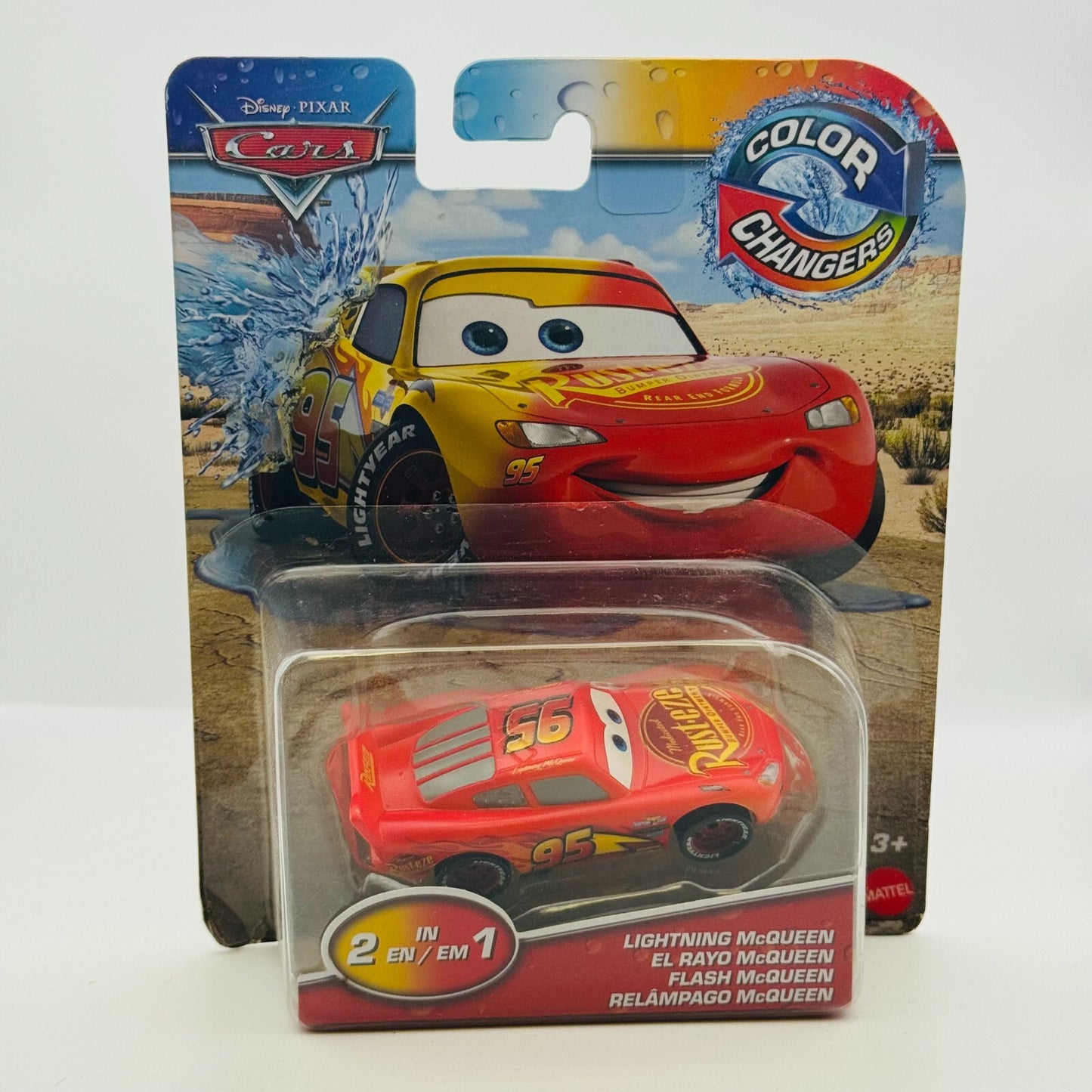 Disney Pixar Cars - COLOR CHANGERS CARS 3 LIGHTNING MCQUEEN - 1:55 Scale