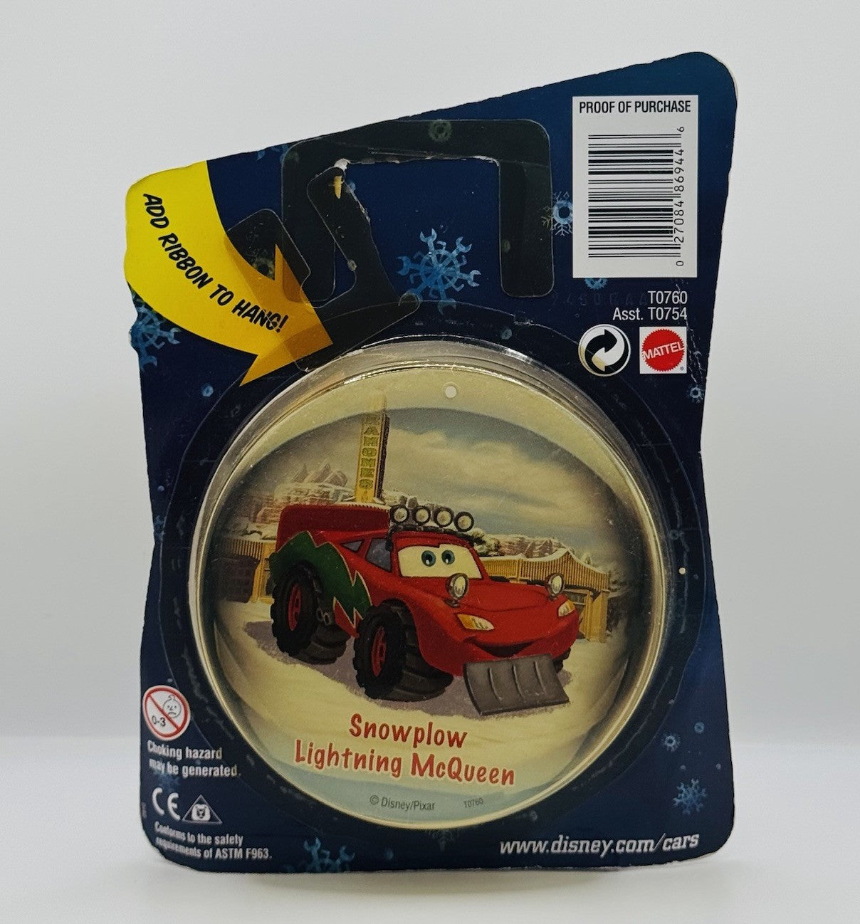 Disney Pixar Cars - SNOWPLOW MCQUEEN MATER SAVES CHRISTMAS 2010 - 1:55 Diecast
