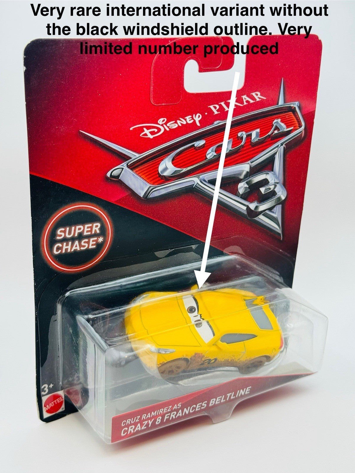 Disney Pixar Cars SUPER CHASE CRUZ RAMIREZ AS CRAZY 8 FRANCES *Australia Variant
