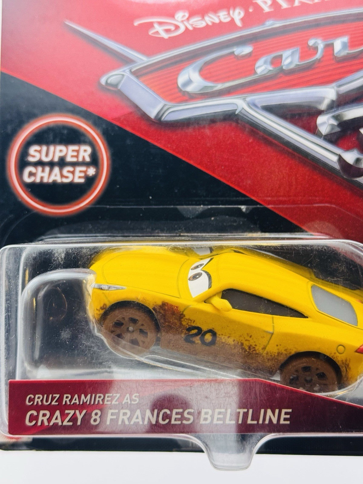 Disney Pixar Cars SUPER CHASE CRUZ RAMIREZ AS CRAZY 8 FRANCES *Australia Variant