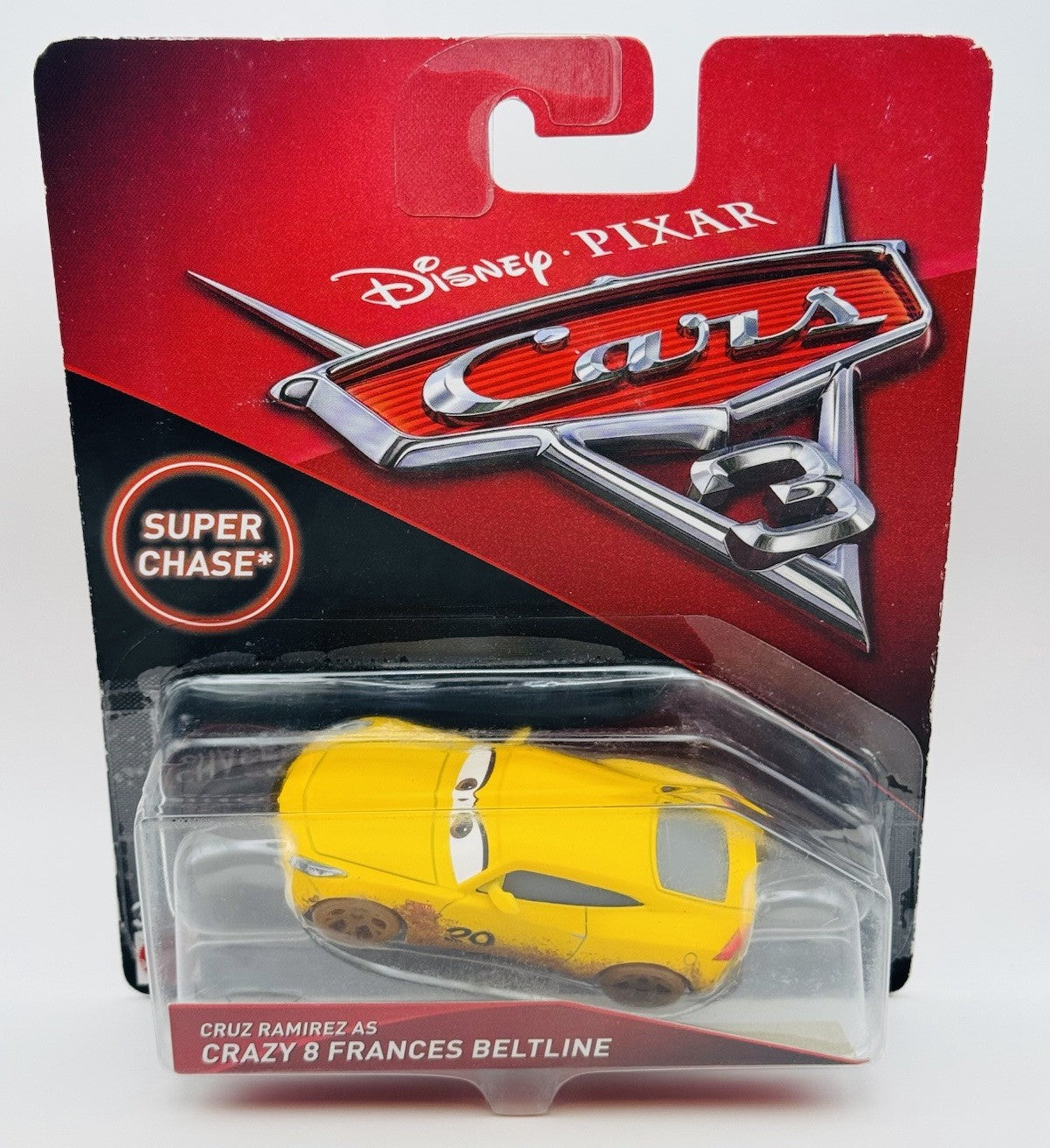 Disney Pixar Cars SUPER CHASE CRUZ RAMIREZ AS CRAZY 8 FRANCES *Australia Variant