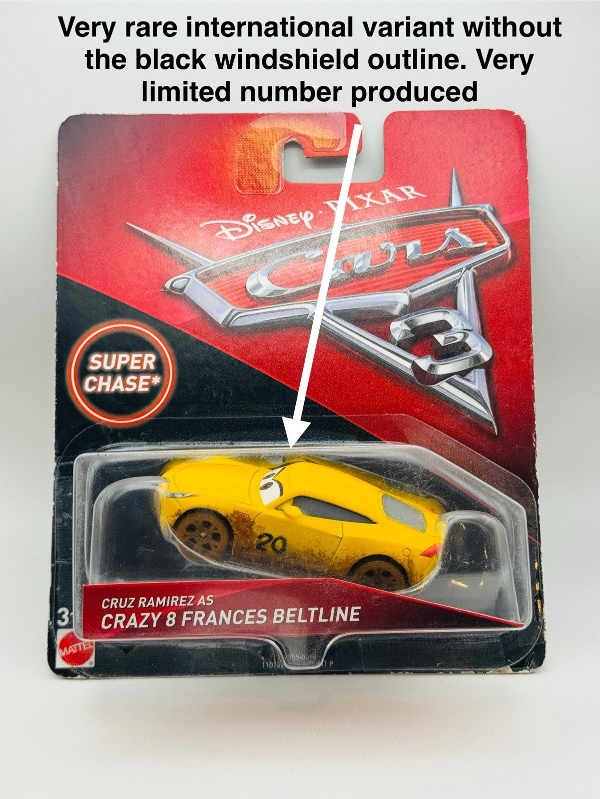 Disney Pixar Cars SUPER CHASE CRUZ RAMIREZ AS CRAZY 8 FRANCES *Australia Variant