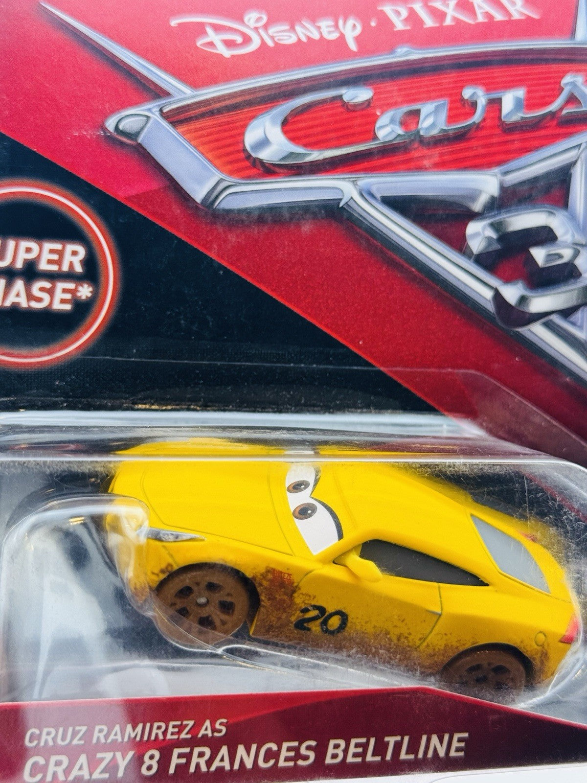 Disney Pixar Cars SUPER CHASE CRUZ RAMIREZ AS CRAZY 8 FRANCES *Australia Variant