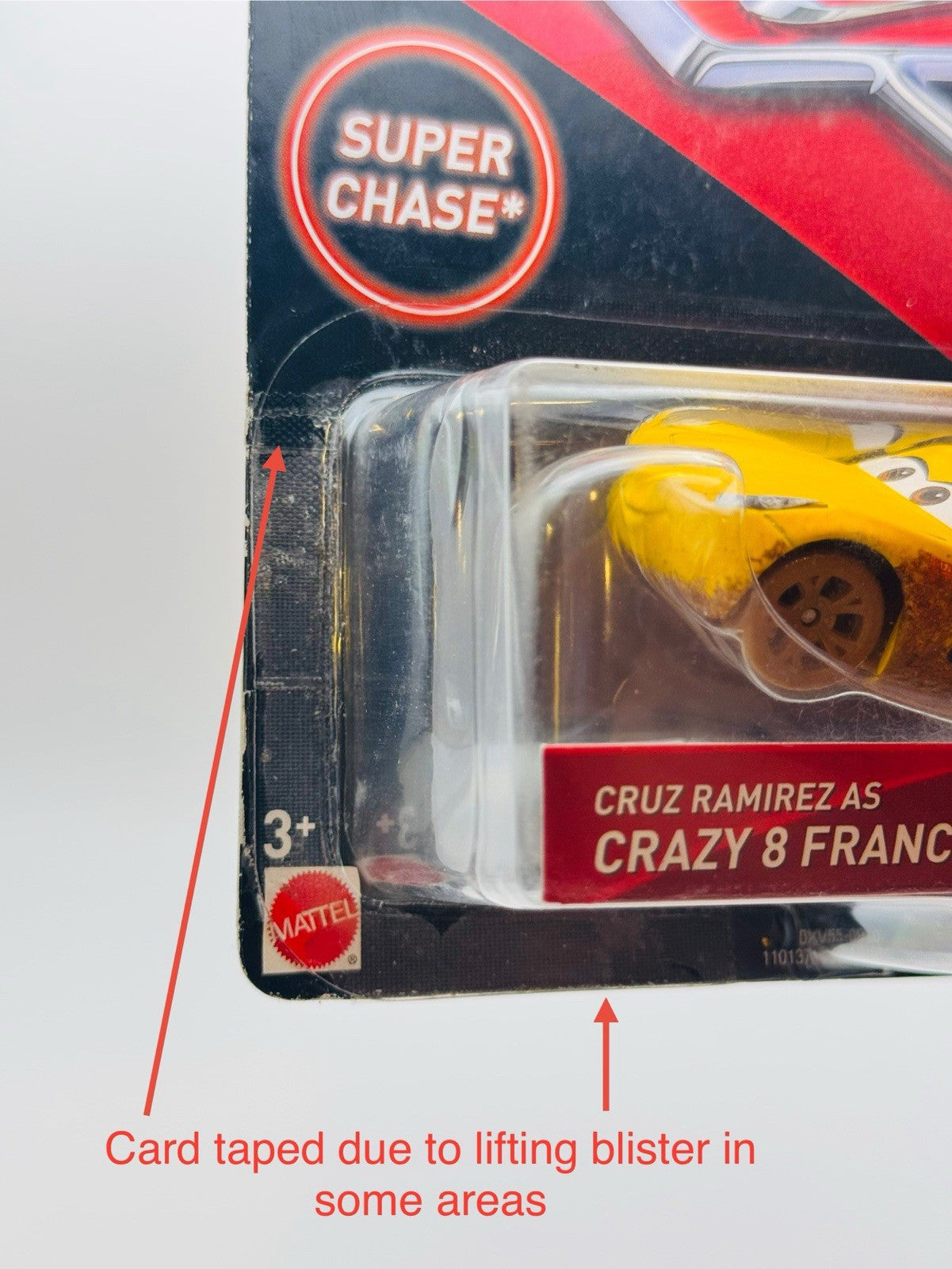 Disney Pixar Cars SUPER CHASE CRUZ RAMIREZ AS CRAZY 8 FRANCES *Australia Variant