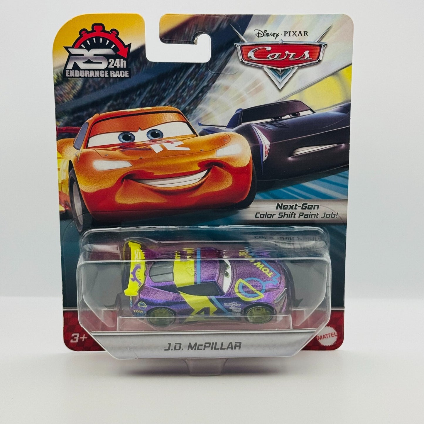 Disney Pixar Cars - RS 24H ENDURANCE RACE J.D. McPILLAR - 1:55 Diecast