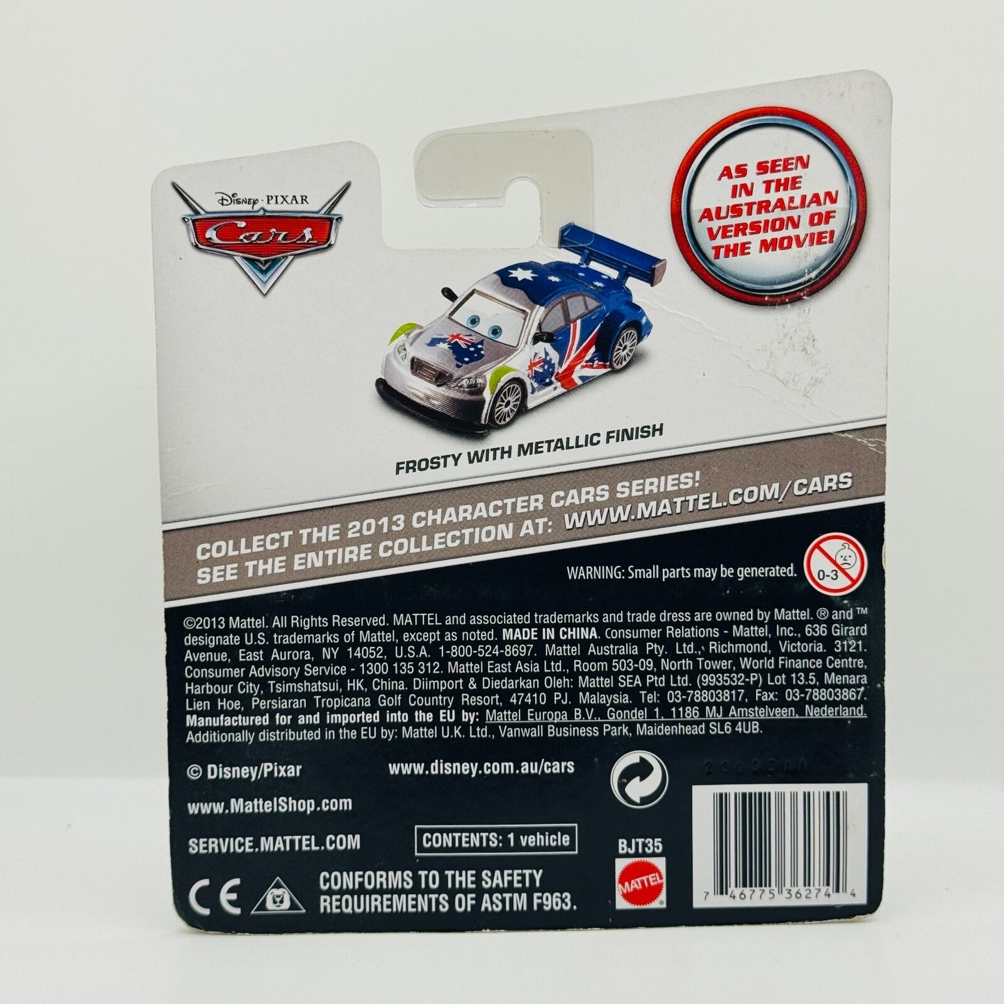 Disney Pixar Cars - SILVER FROSTY WITH METALLIC FINISH DECO 2013 - 1:55 Diecast