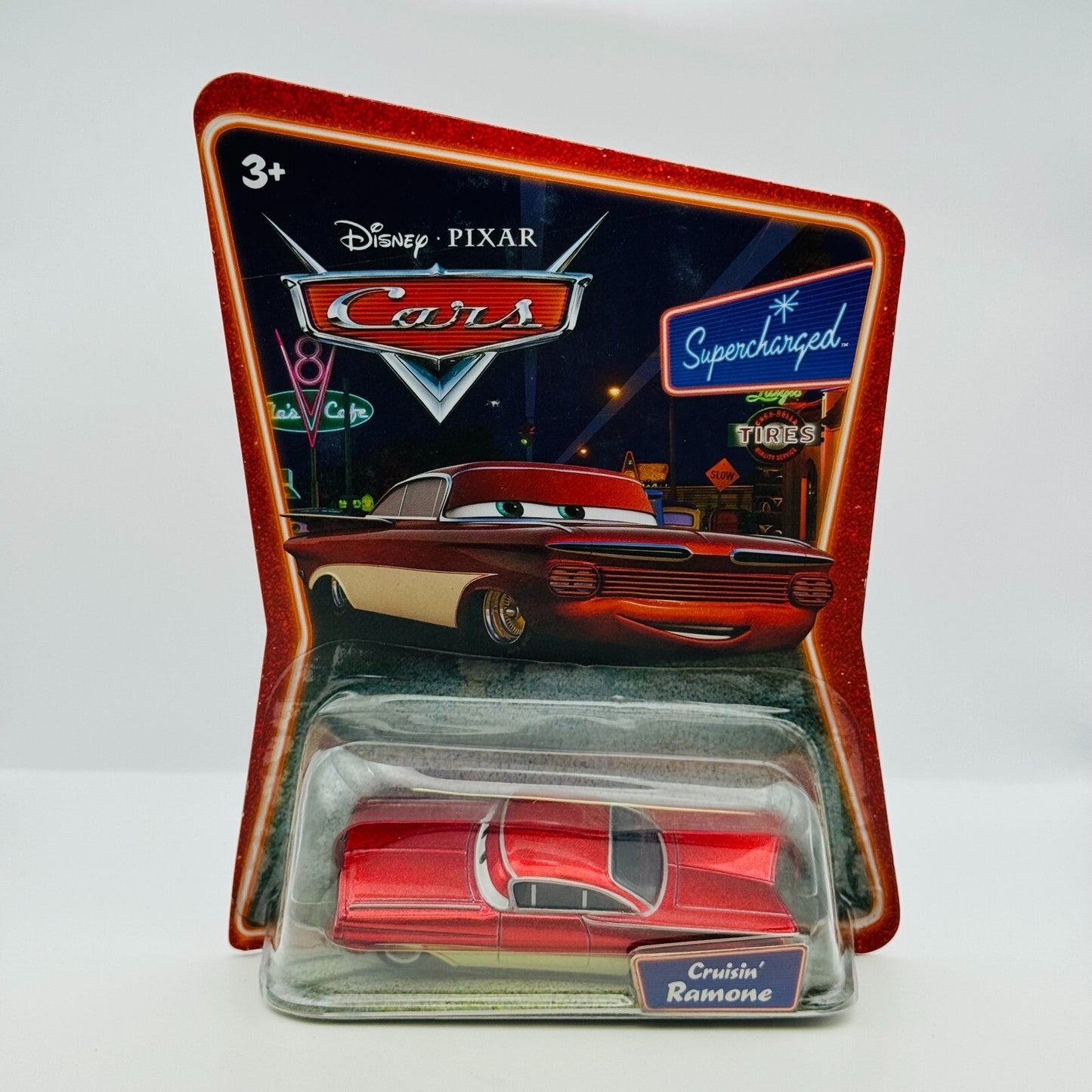 Disney Pixar Cars - OLD SCHOOL CRUISIN’ RAMONE Supercharged 2007 - 1:55 Diecast