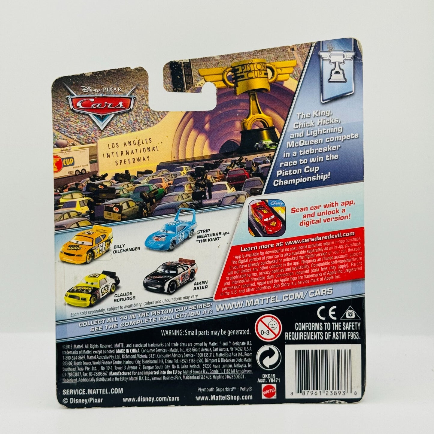 Disney Pixar Cars - MOOD SPRINGS CHUCK ARMSTRONG Piston Cup 2016 - 1:55 Diecast