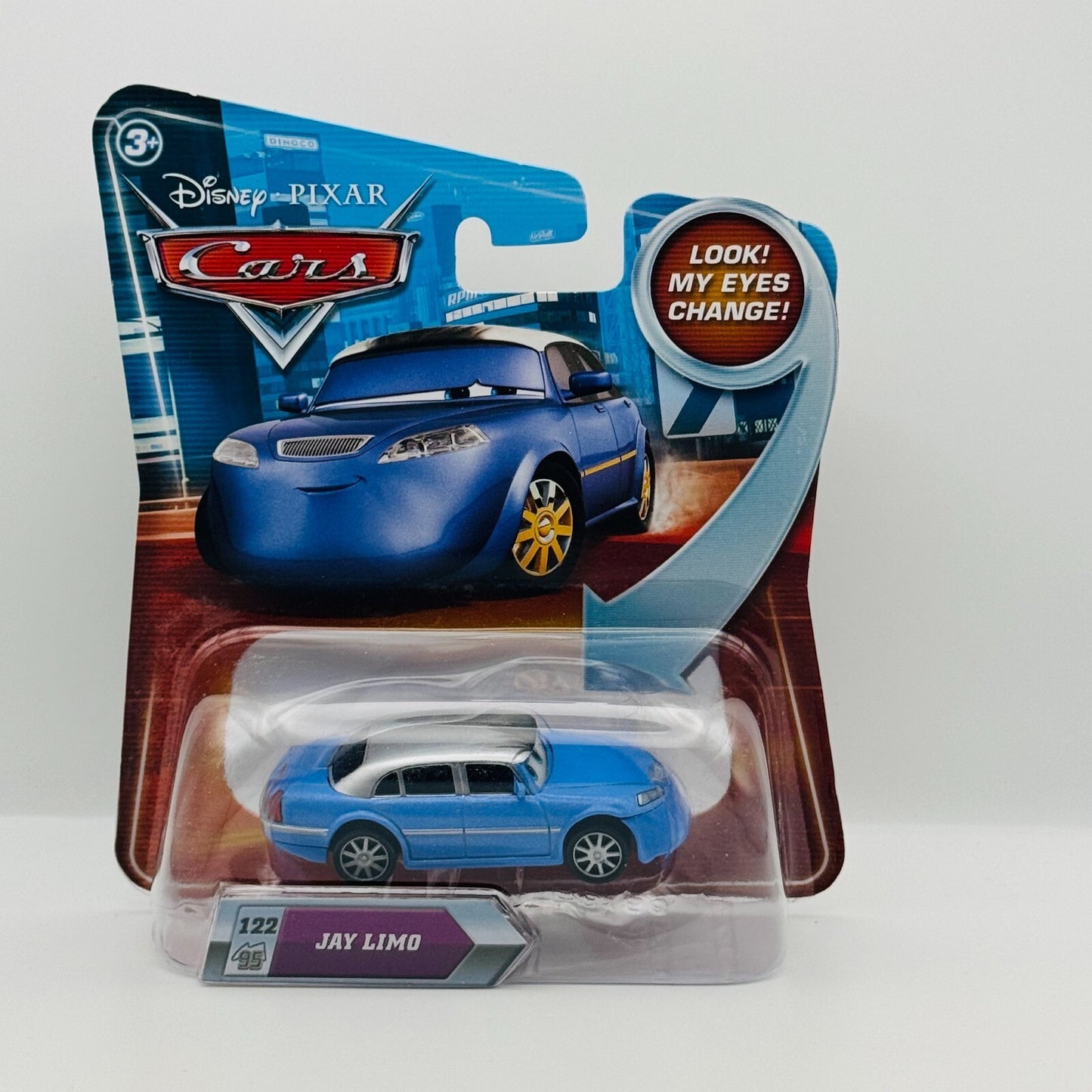 Disney Pixar Cars - JAY LIMO LENTICULAR My Eyes Change - 1:55 Diecast