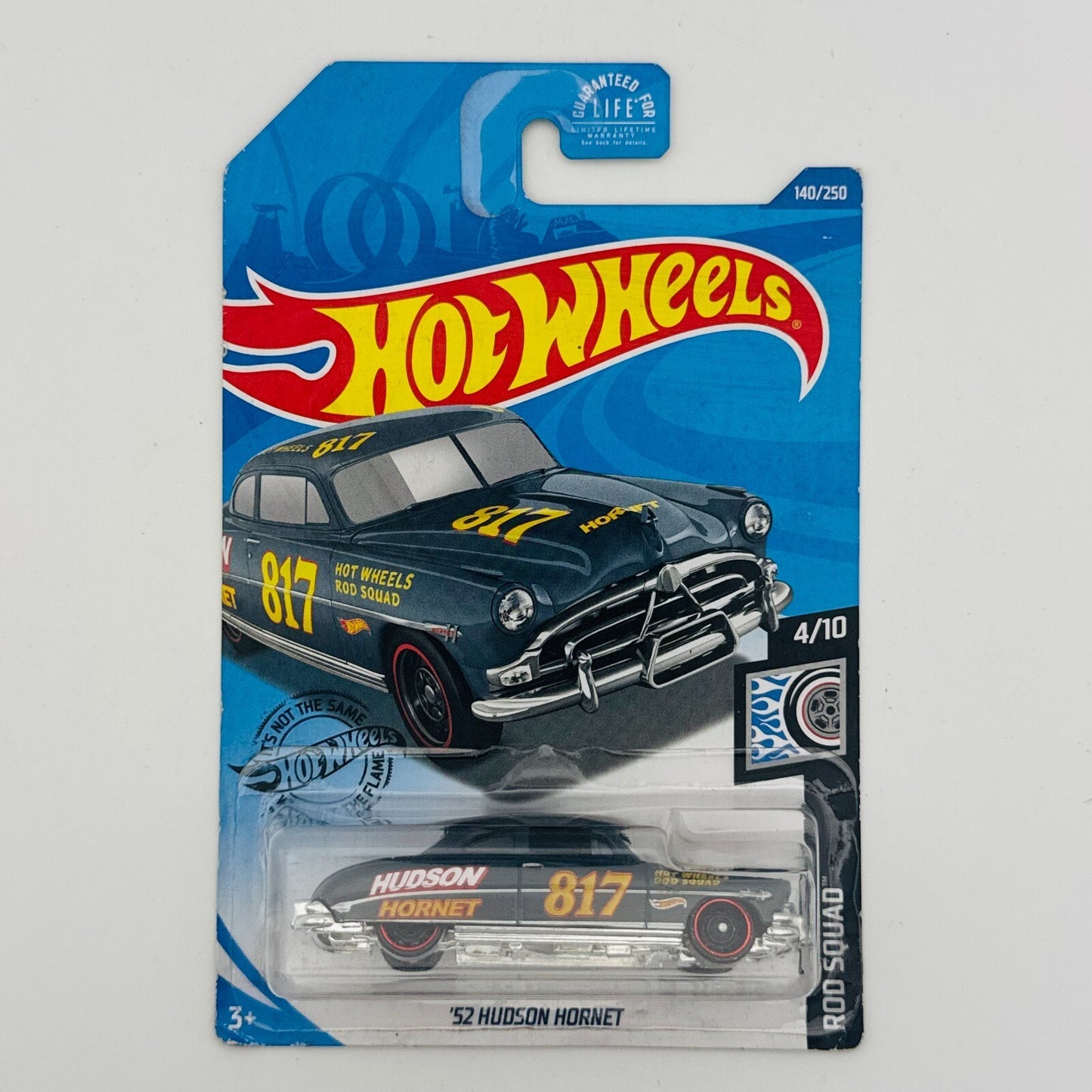 Hot Wheels - '52 HUDSON HORNET GRAY ROD SQUAD 4/10 140/250 - 1:64 Scale Diecast