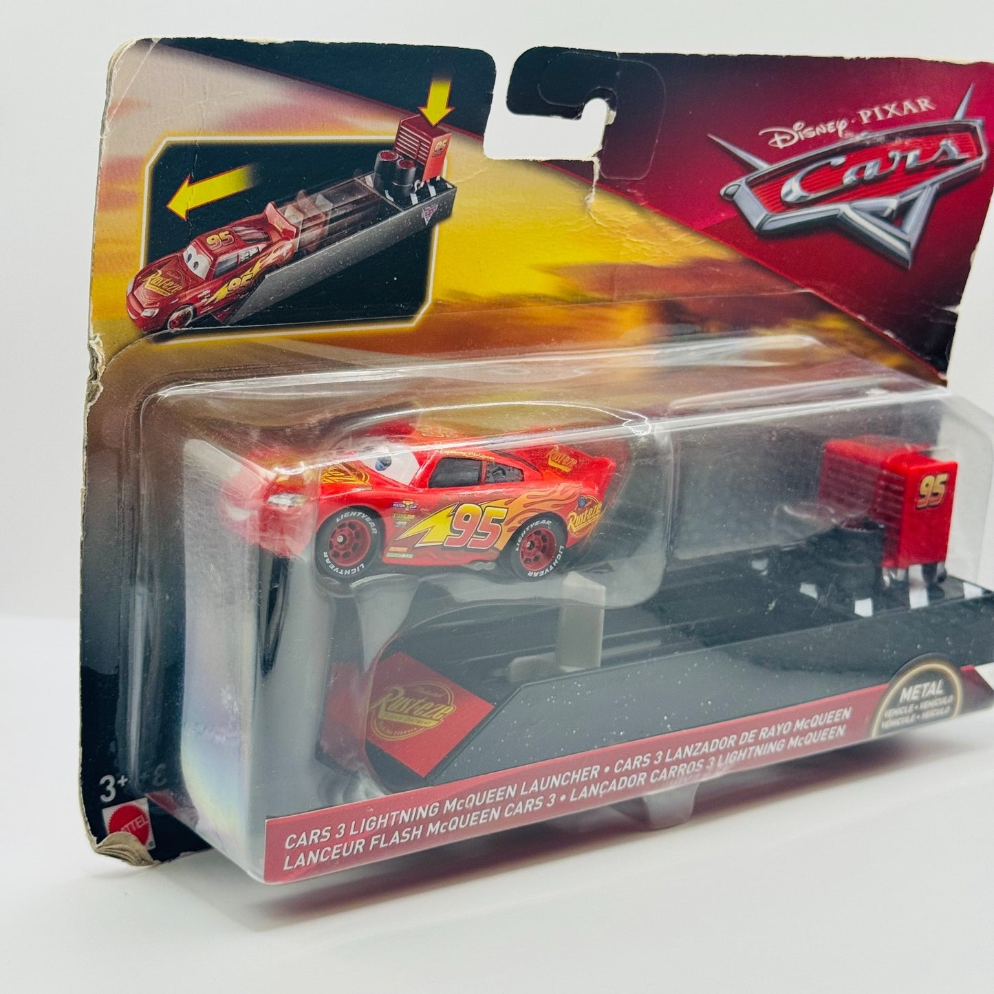 Disney Pixar Cars - CARS 3 LIGHTNING MCQUEEN LAUNCHER 2018 - 1:55 Diecast