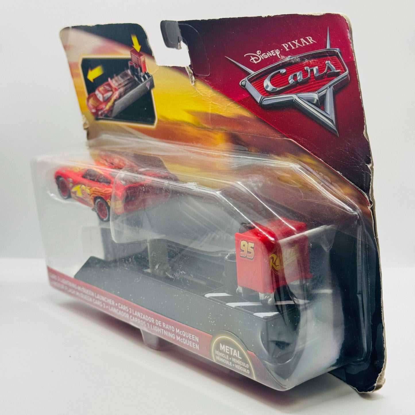 Disney Pixar Cars - CARS 3 LIGHTNING MCQUEEN LAUNCHER 2018 - 1:55 Diecast