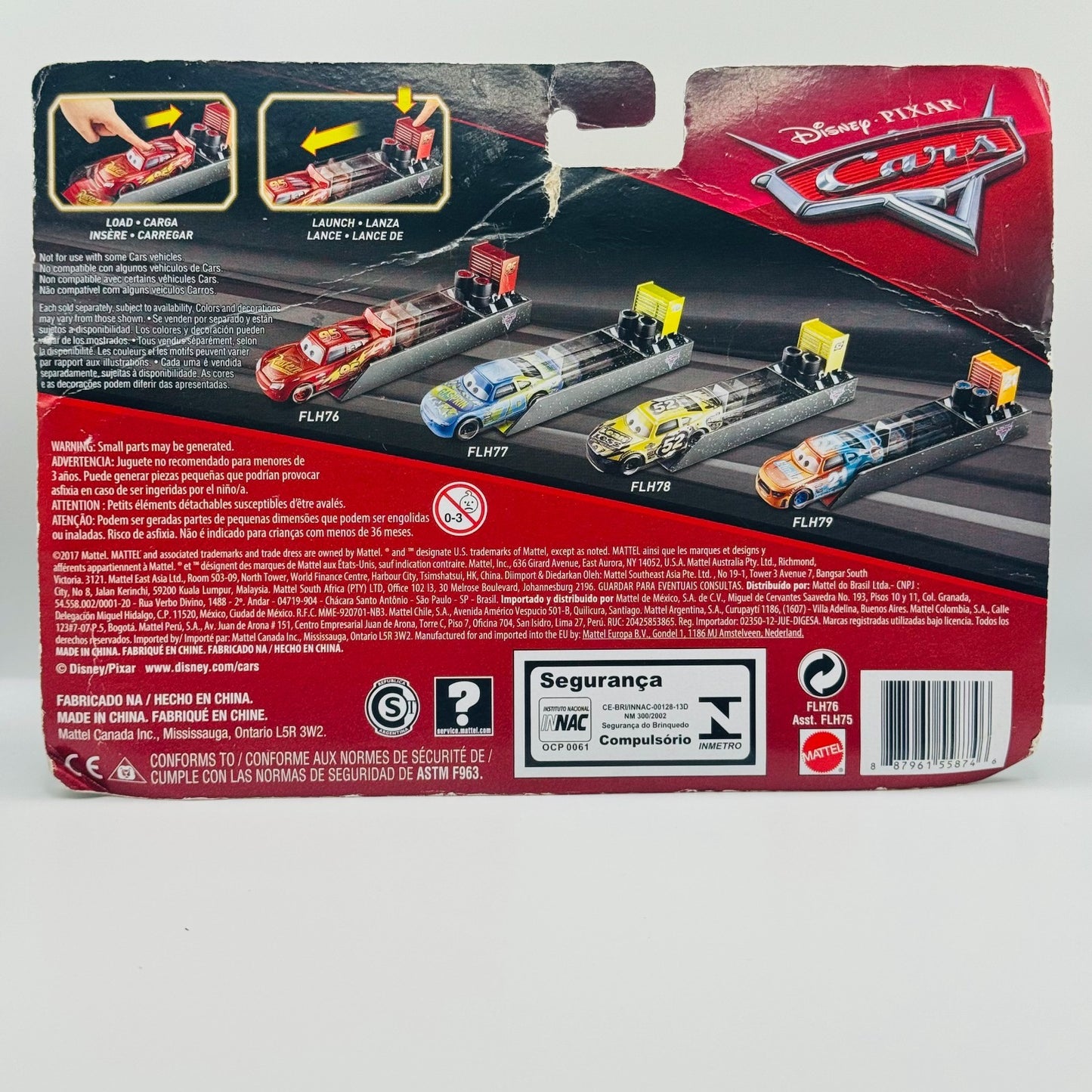 Disney Pixar Cars - CARS 3 LIGHTNING MCQUEEN LAUNCHER 2018 - 1:55 Diecast