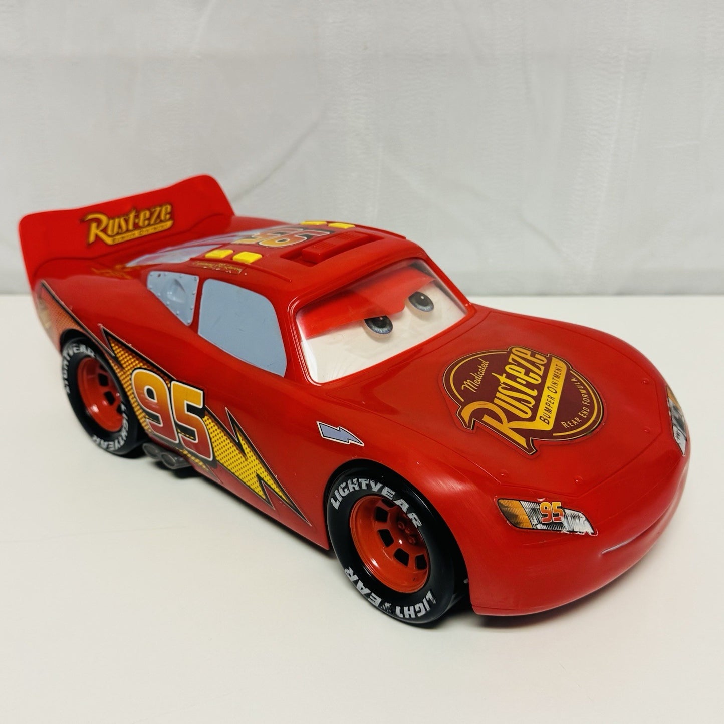 Disney Pixar Cars - LARGE 14” LIGHTS & SOUNDS LIGHTNING MCQUEEN Moving Eyes 2007
