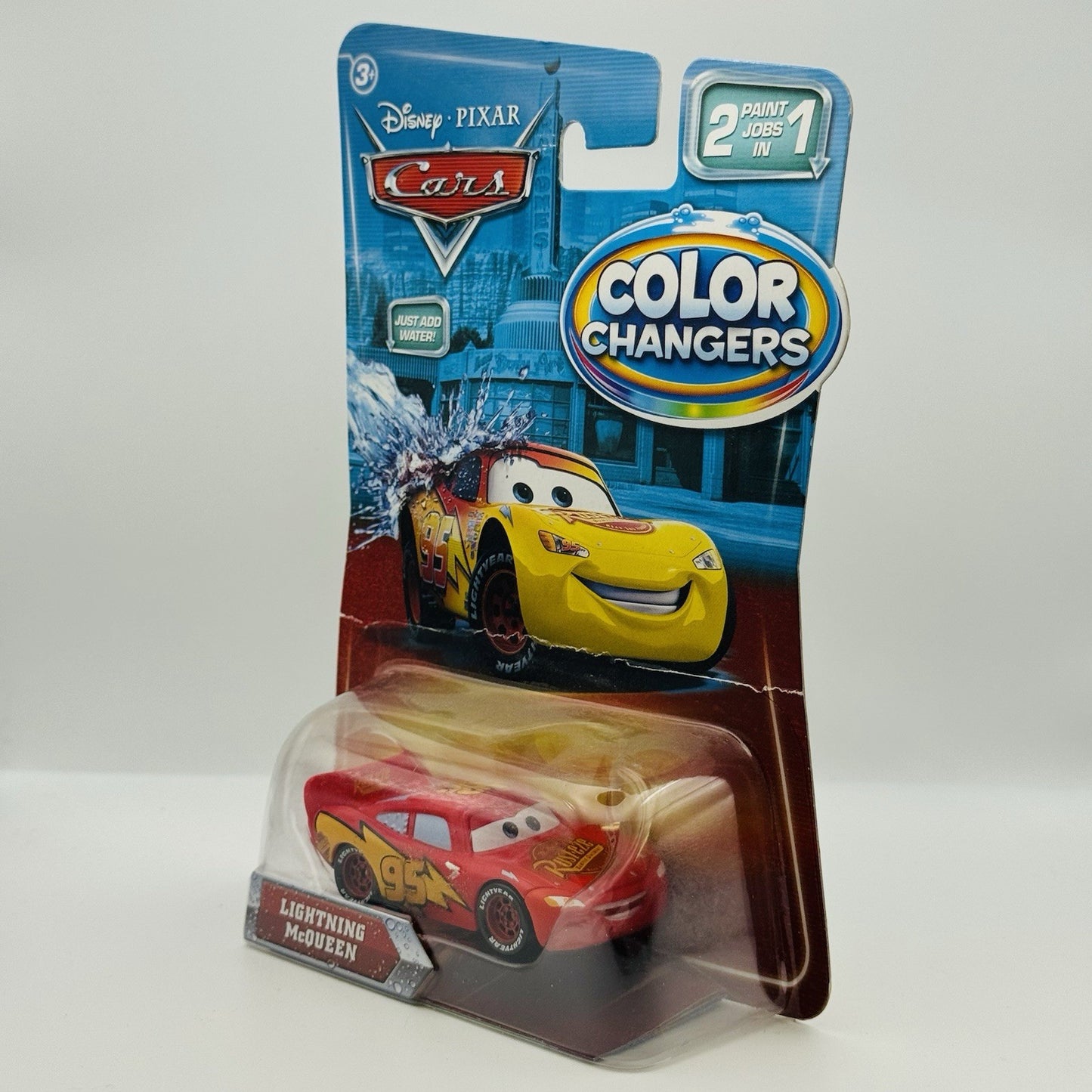 Disney Pixar Cars - COLOR CHANGERS CARS 1 LIGHTNING MCQUEEN 2010 1:55 Scale RARE