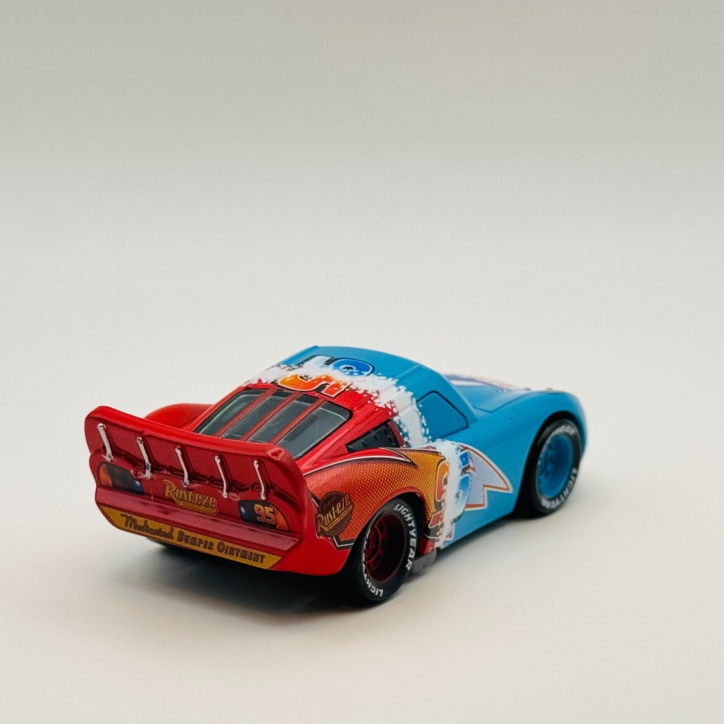 Disney Pixar Cars -TRANSFORMING McQUEEN BLUE WINDOWS Factory Custom 1:55 Diecast