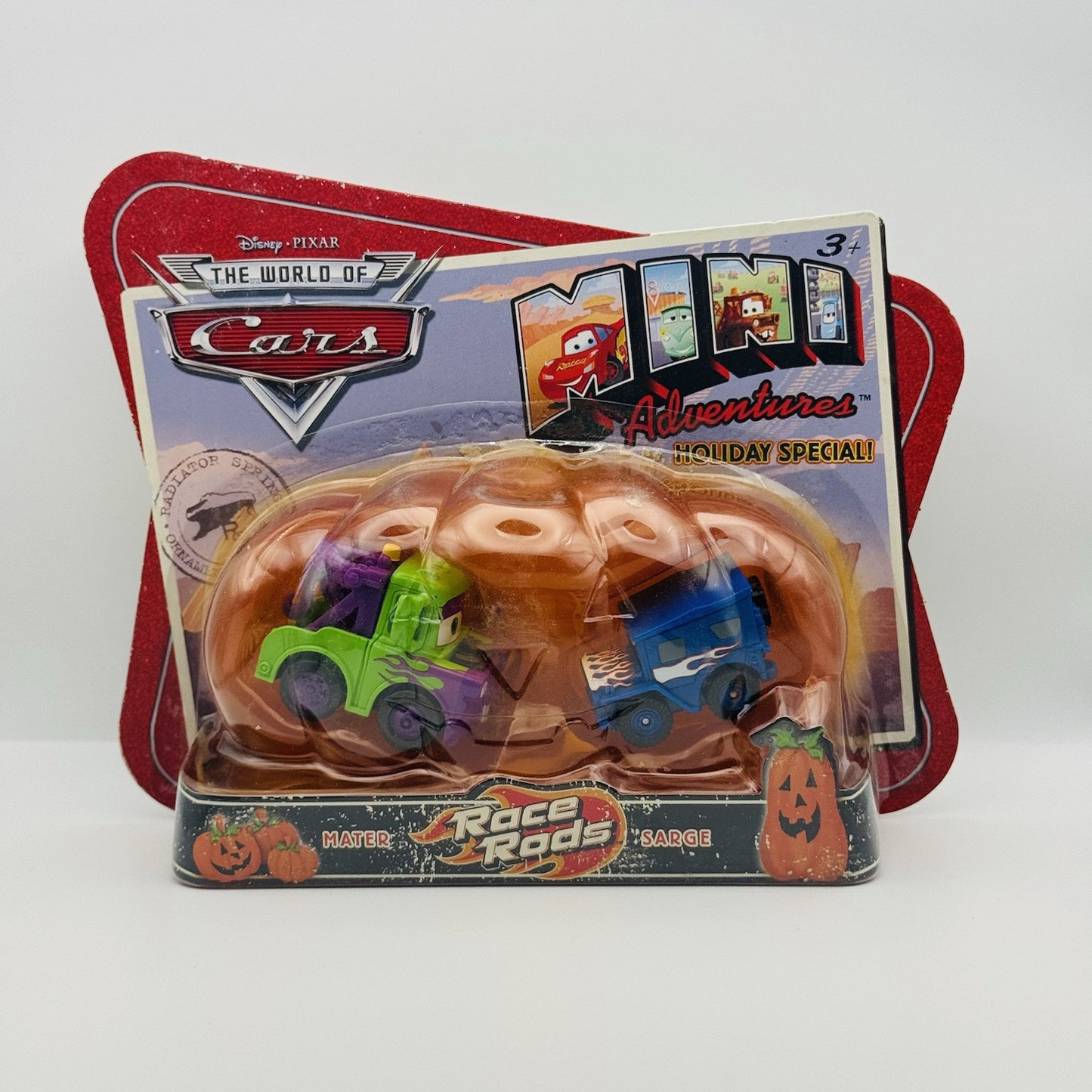Disney Pixar Cars - Mini Adventures SARGE & MATER - Race Rods *HALLOWEEN*