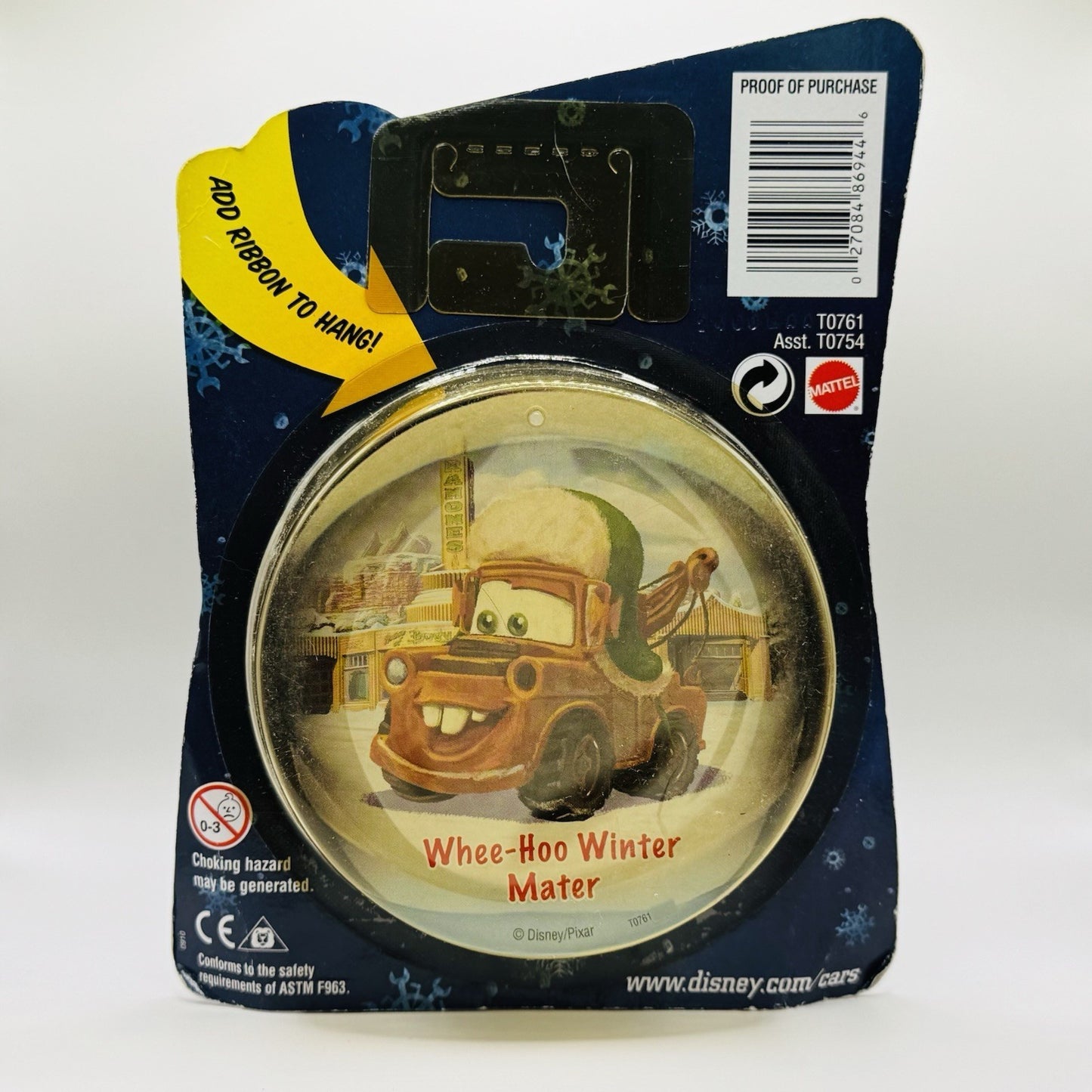Disney Pixar Cars - WHEE-HOO WINTER MATER - MATER SAVES CHRISTMAS - 1:55 Diecast