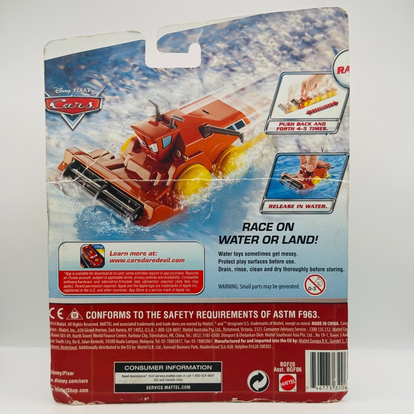 Disney Pixar Cars - FRANK COMBINE PROTOTYPE Sample Packaging 2015 - 1:55 Diecast