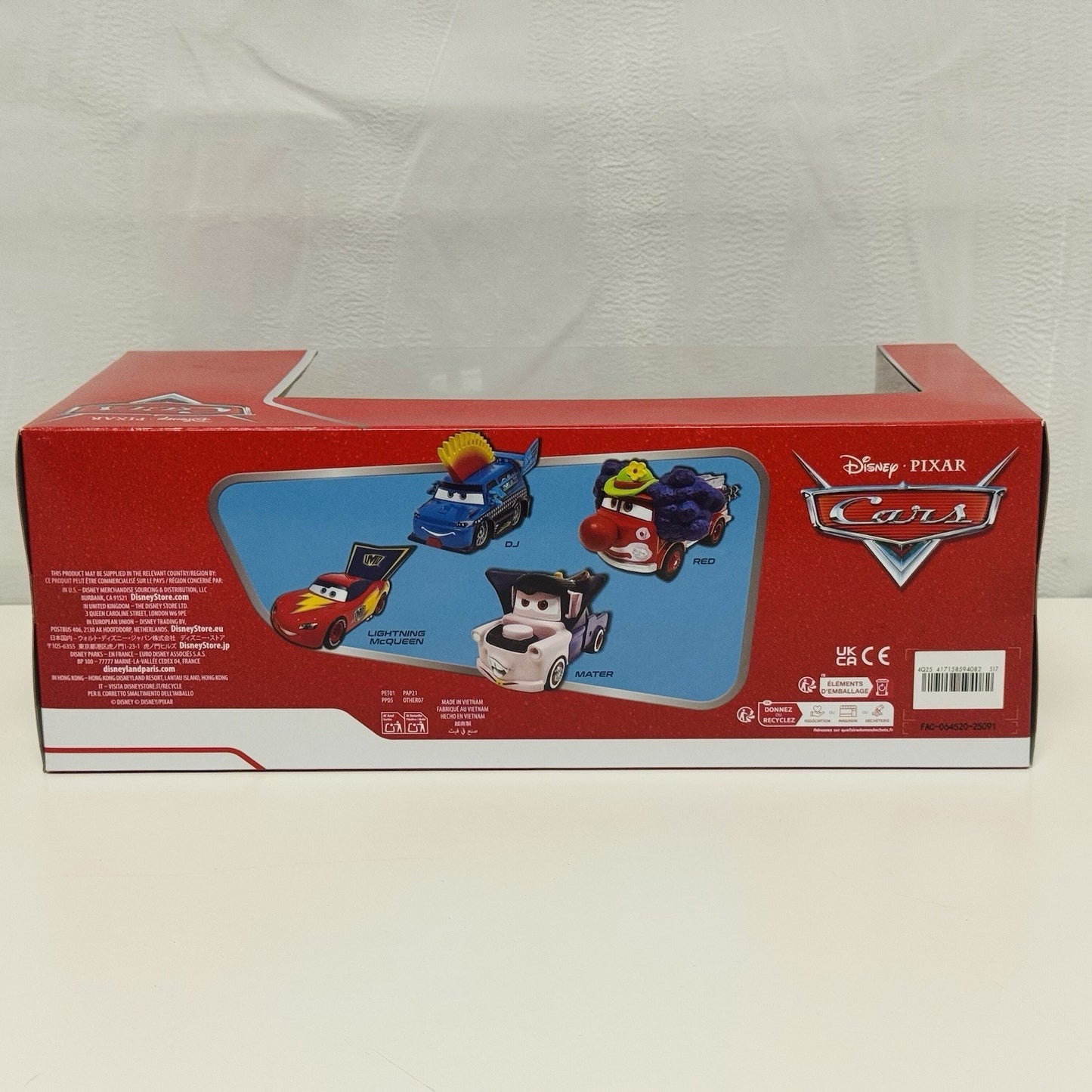 Disney Pixar Cars - HALLOWEEN 4-PACK CLOWN RED, DJ, DRACULA MATER - 1:43 Diecast