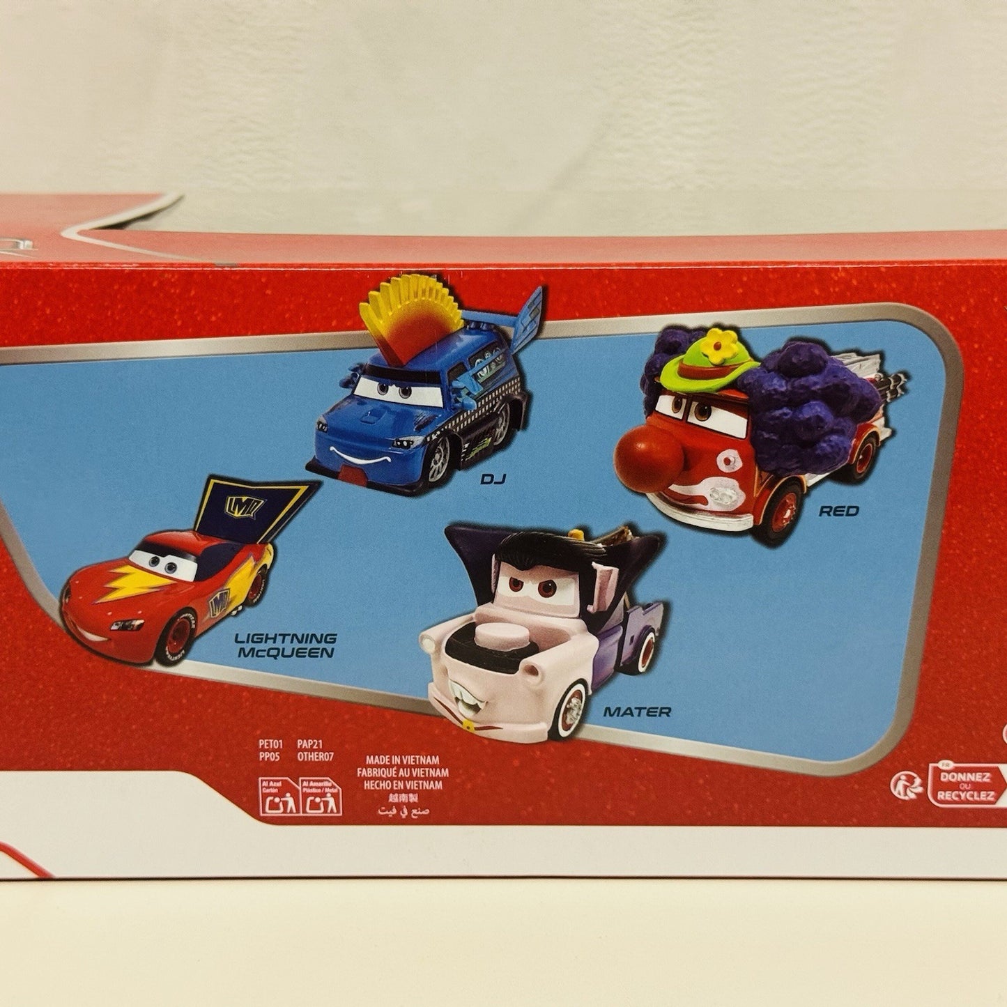 Disney Pixar Cars - HALLOWEEN 4-PACK CLOWN RED, DJ, DRACULA MATER - 1:43 Diecast