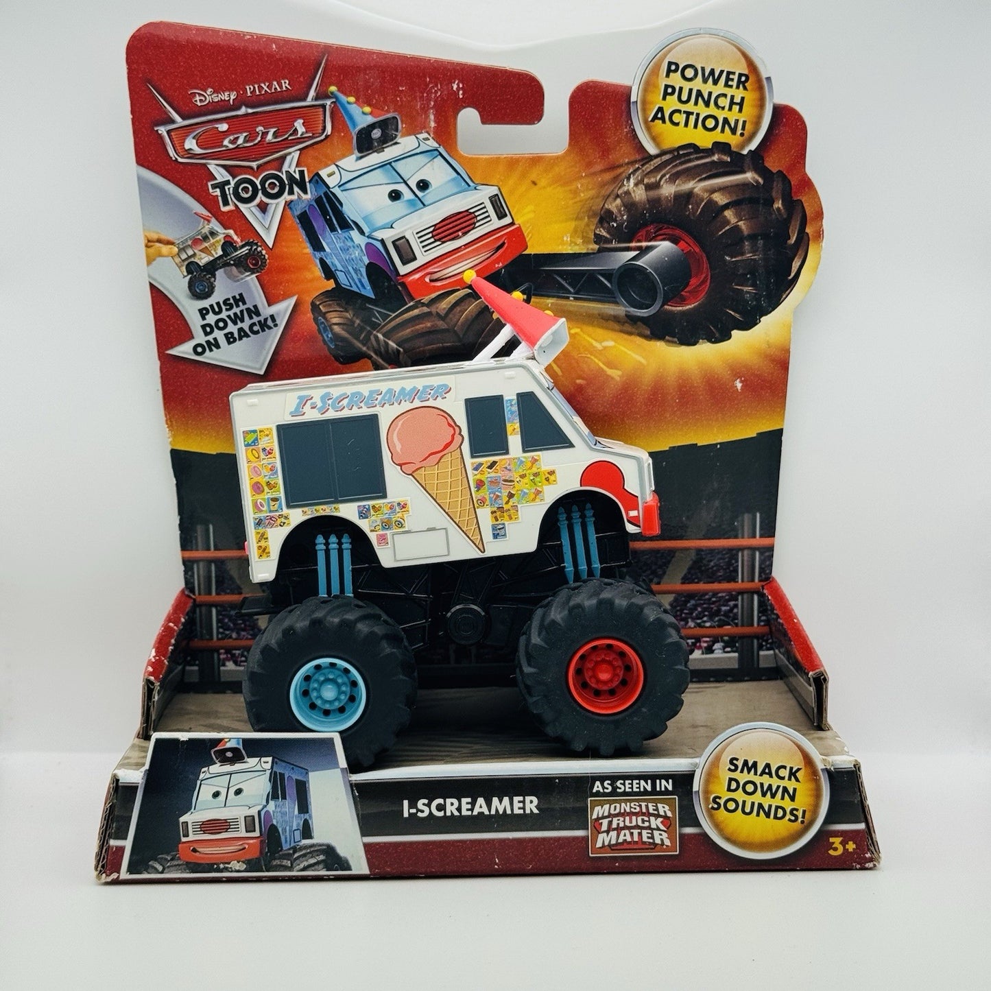 Disney Pixar Cars Toon - RASTA MATER Monster Truck Mater - POWER PUNCH ACTION
