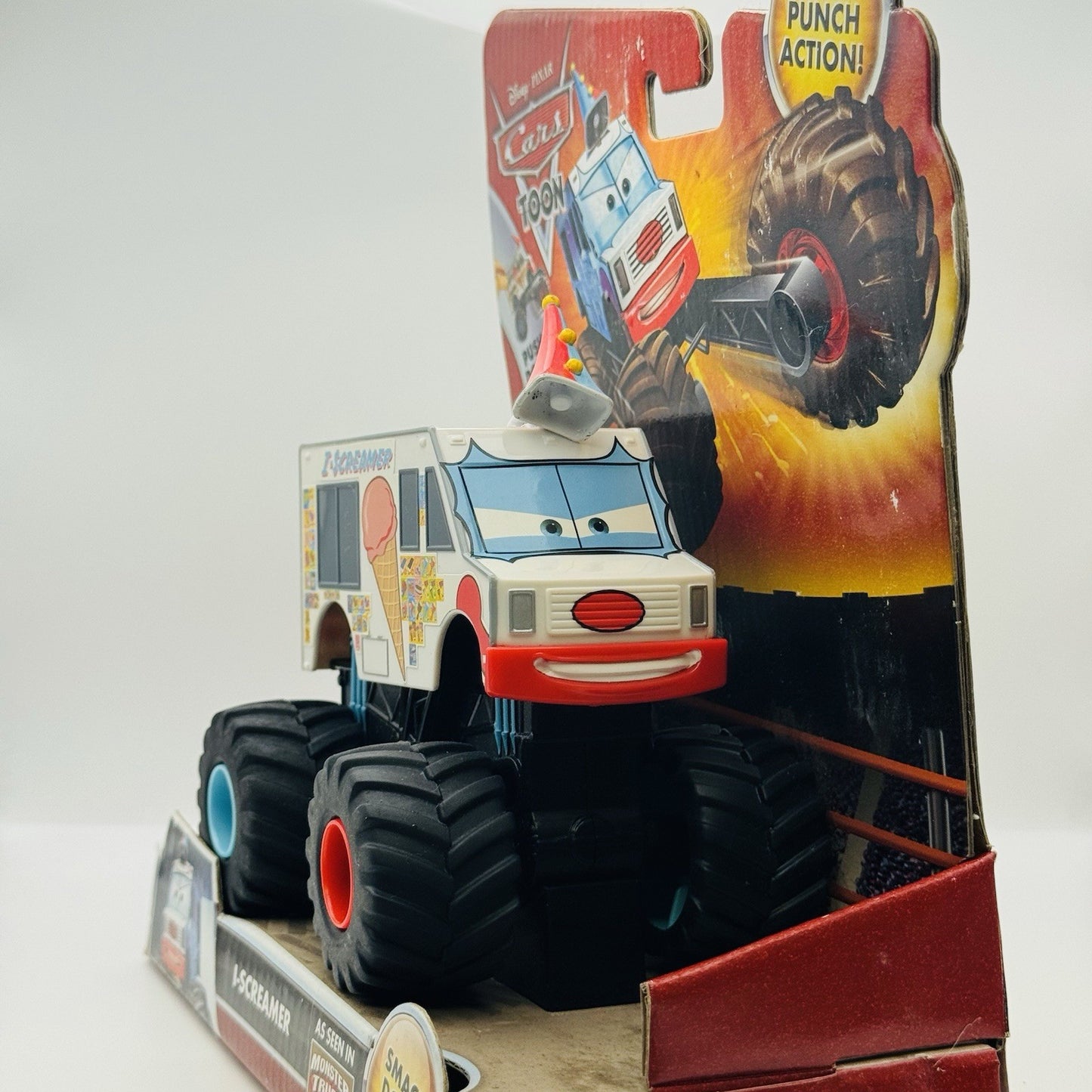 Disney Pixar Cars Toon - RASTA MATER Monster Truck Mater - POWER PUNCH ACTION