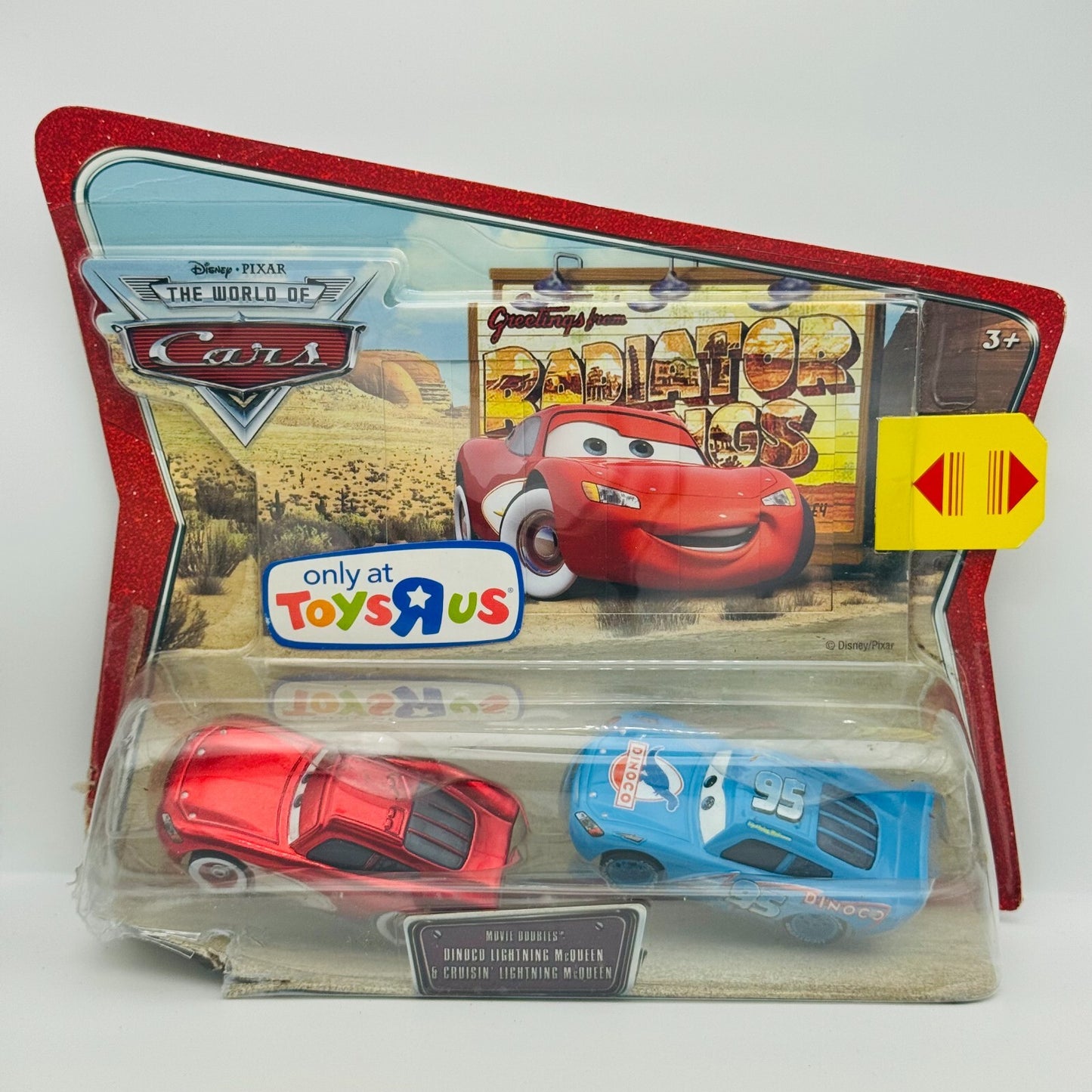 Disney Pixar Cars - CRUISIN' & DINOCO MCQUEEN Movie Doubles 2008 - 1:55 Diecast