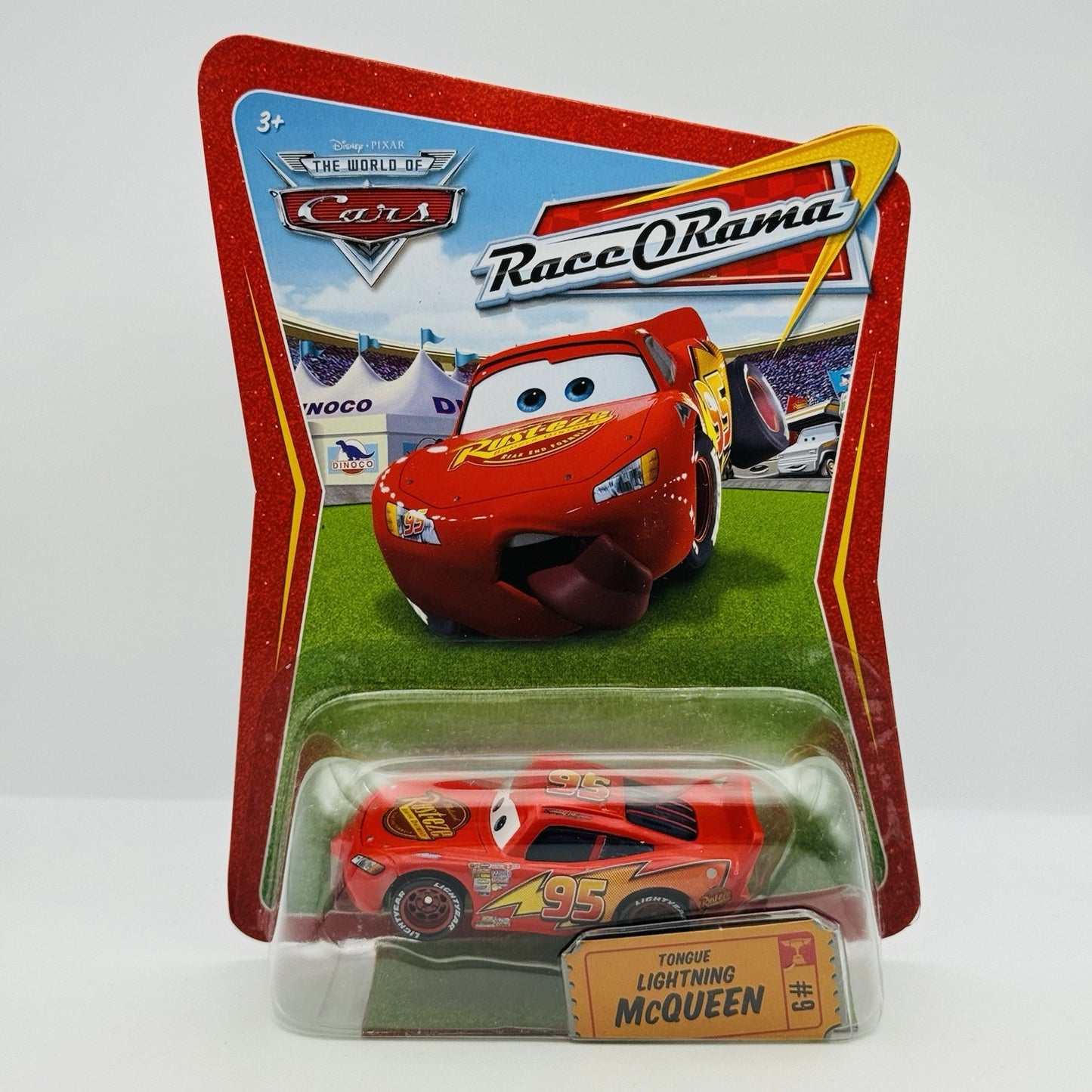 Disney Pixar Cars - TONGUE LIGHTNING McQUEEN Race O Rama 2009 - 1:55 Diecast
