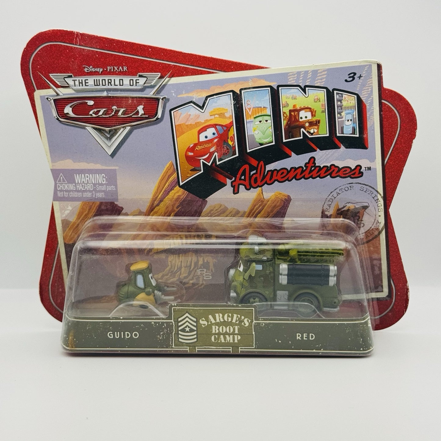 Disney Pixar Cars - Mini Adventures GUIDO & RED - Sarge’s Boot Camp