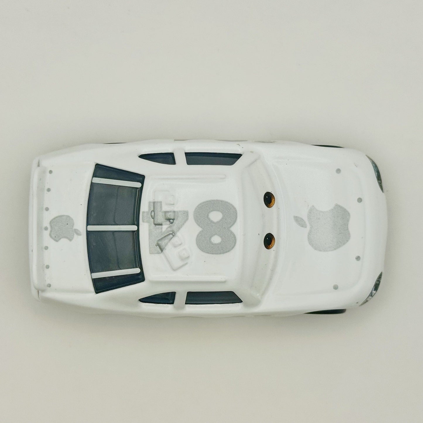 Disney Pixar Cars - 2008 APPLE CAR Factory Unauthorized Backdoor Curved “7” 1:55
