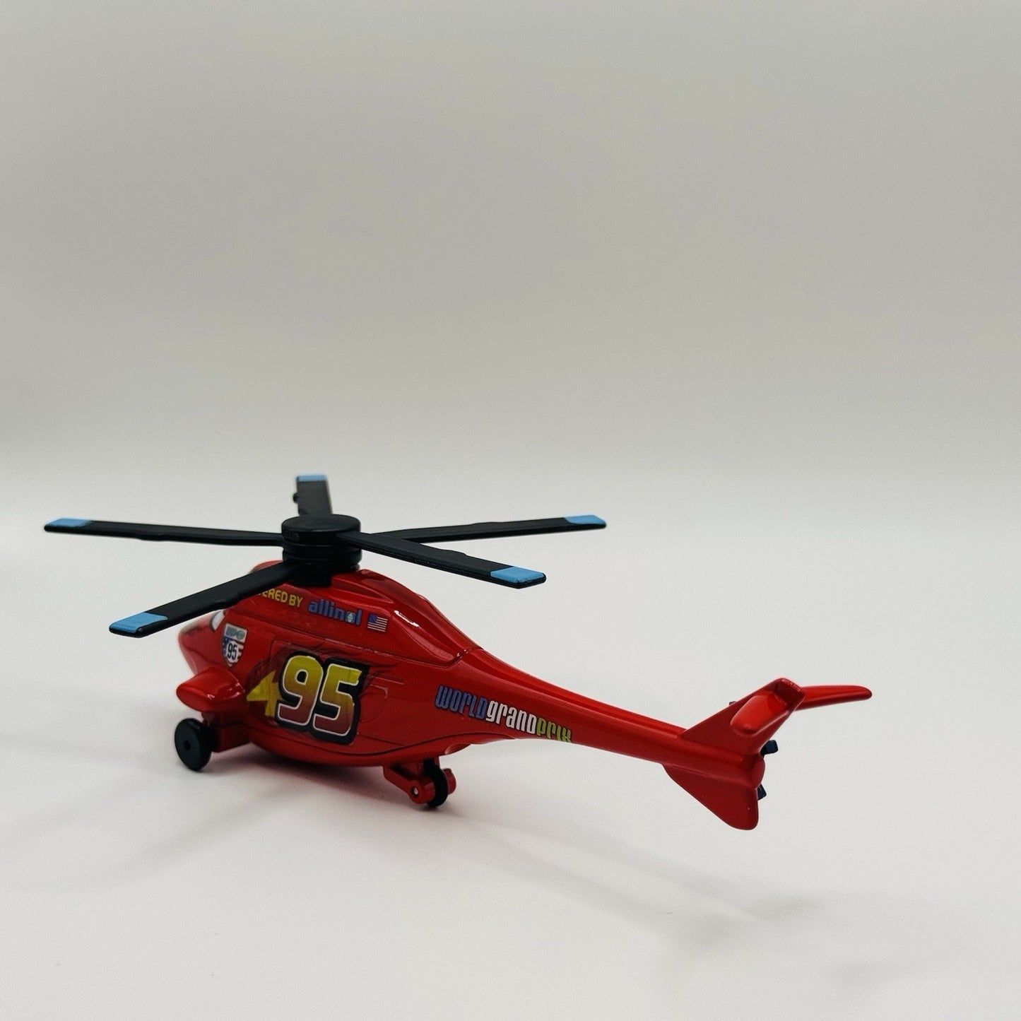 Disney Pixar Cars - TEAM McQUEEN HELICOPTER CARS 2 Custom - 1:55 Diecast