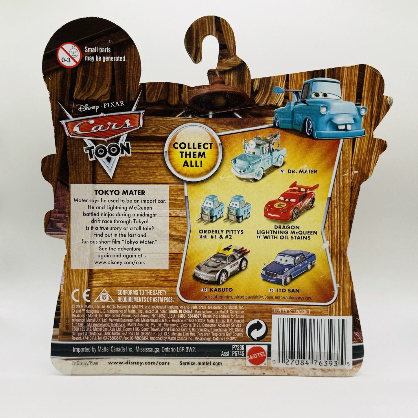 Disney Pixar Cars TOON - ITO SAN TOKYO MATER 2010 - 1:55 Diecast