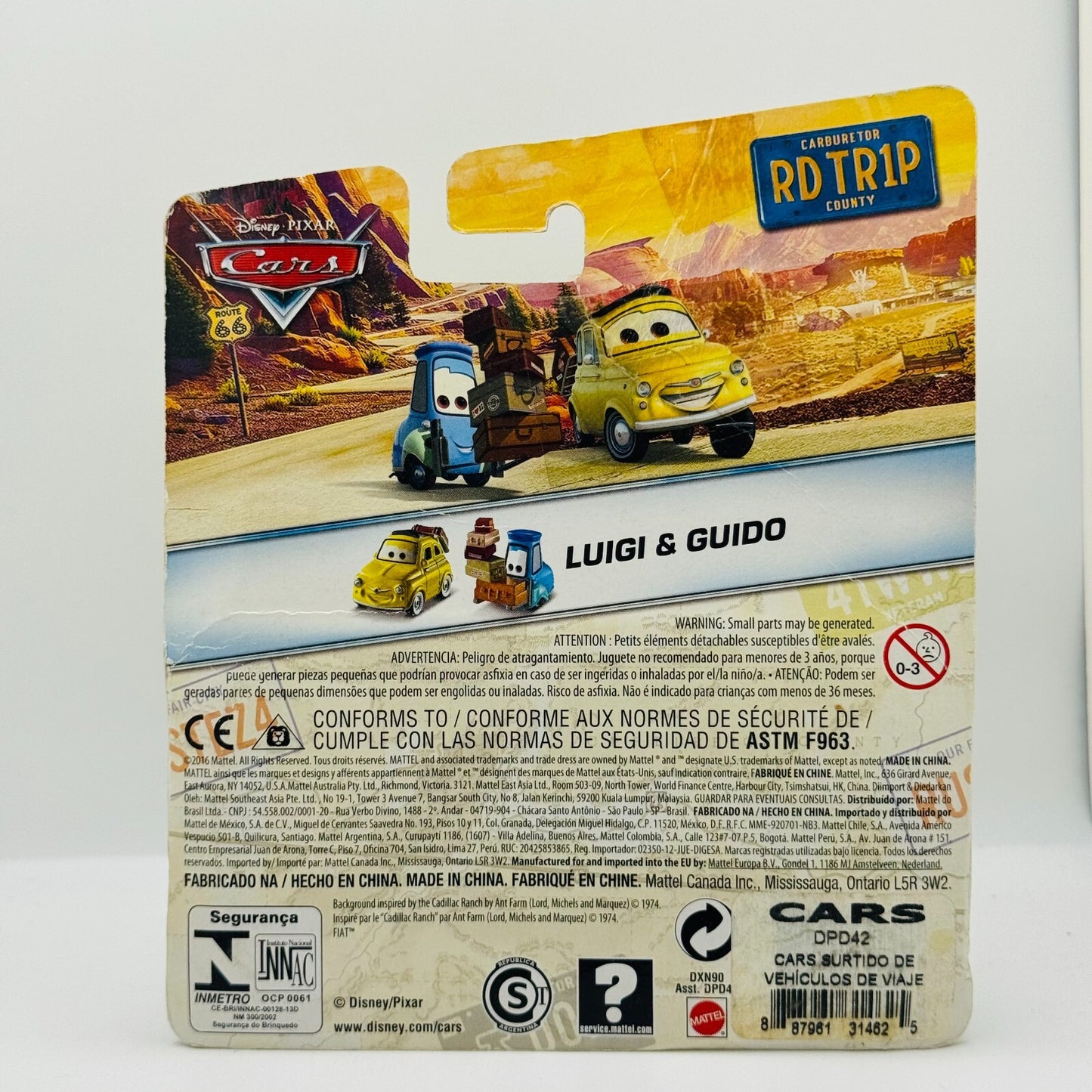 Disney Pixar Cars - ROAD TRIP LUIGI & GUIDO RD TR1P - 1:55 Diecast *SUPER RARE*