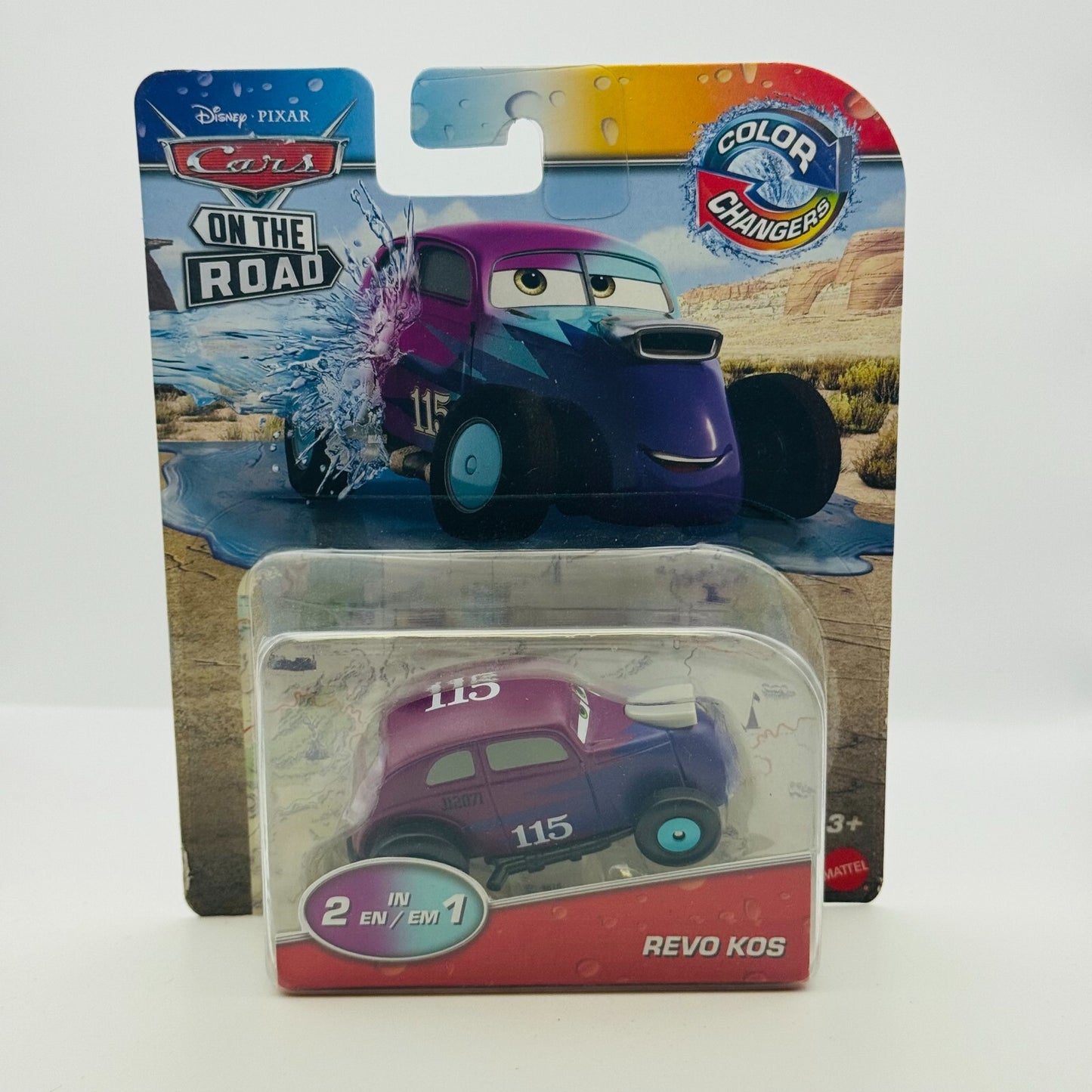 Disney Pixar Cars - COLOR CHANGERS REVO KOS PURPLE - 1:55 Scale