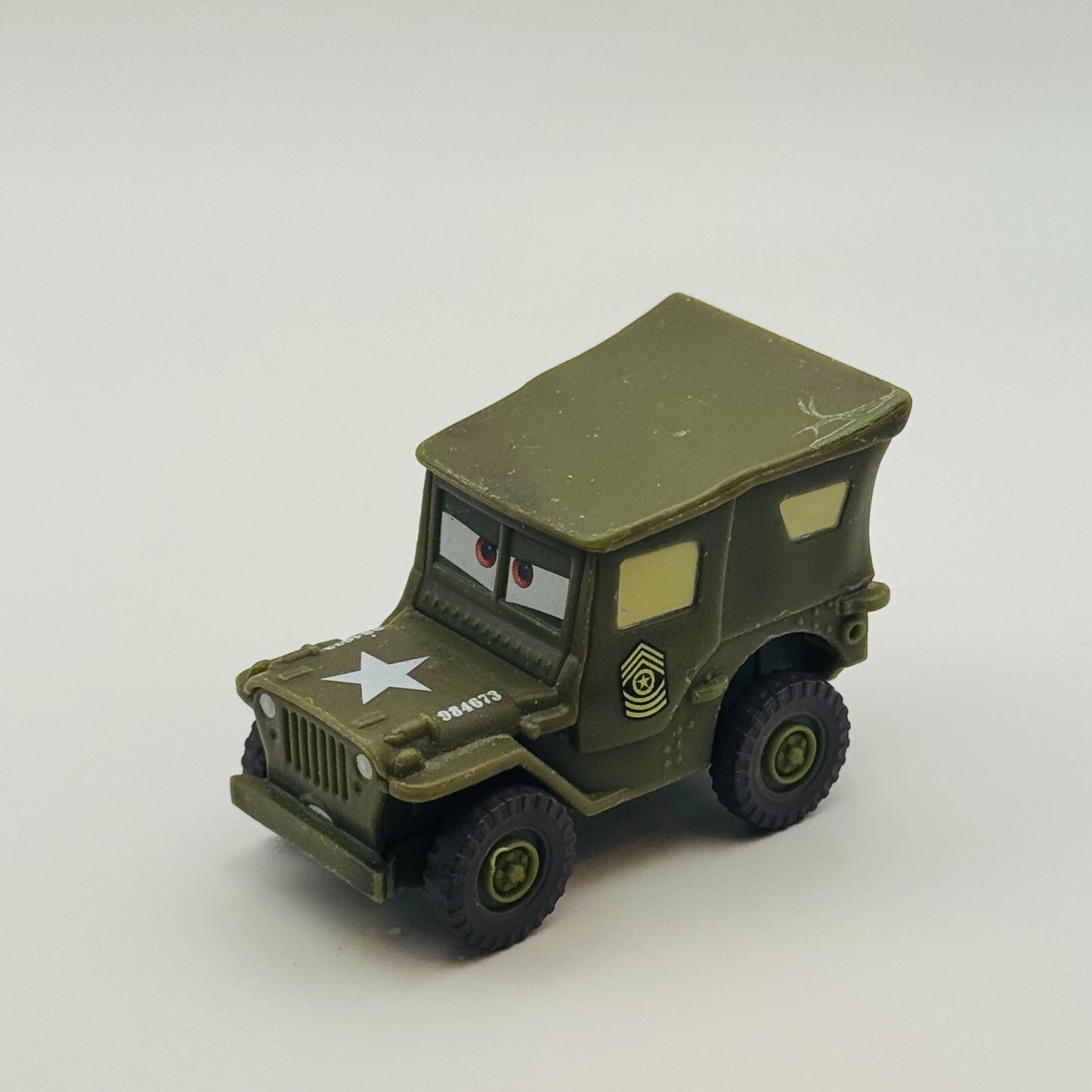 Disney Pixar Cars - COLOR CHANGERS SARGE BLACK/GREEN 2010 - 1:55 Scale