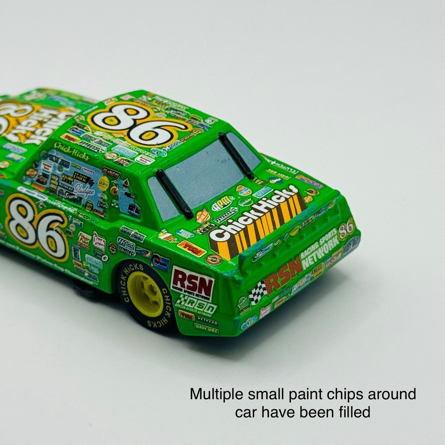 Disney Pixar Cars - CARS 3 CHICK HICKS RUBBER TIRES Scavenger Hunt 1:55 Diecast