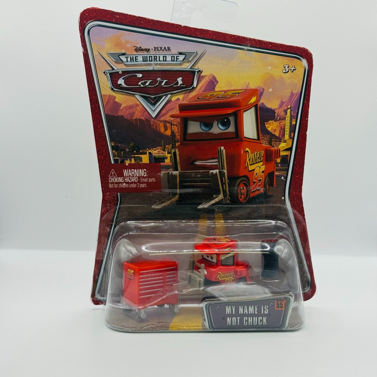 Disney Pixar Cars - MY NAME IS NOT CHUCK PITTY World of Cars 2008 - 1:55 Diecast