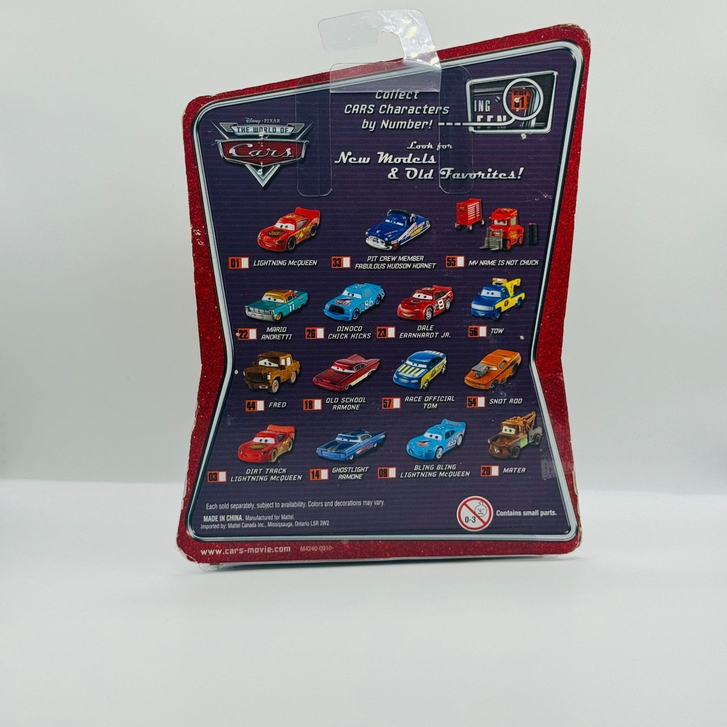 Disney Pixar Cars - MY NAME IS NOT CHUCK PITTY World of Cars 2008 - 1:55 Diecast